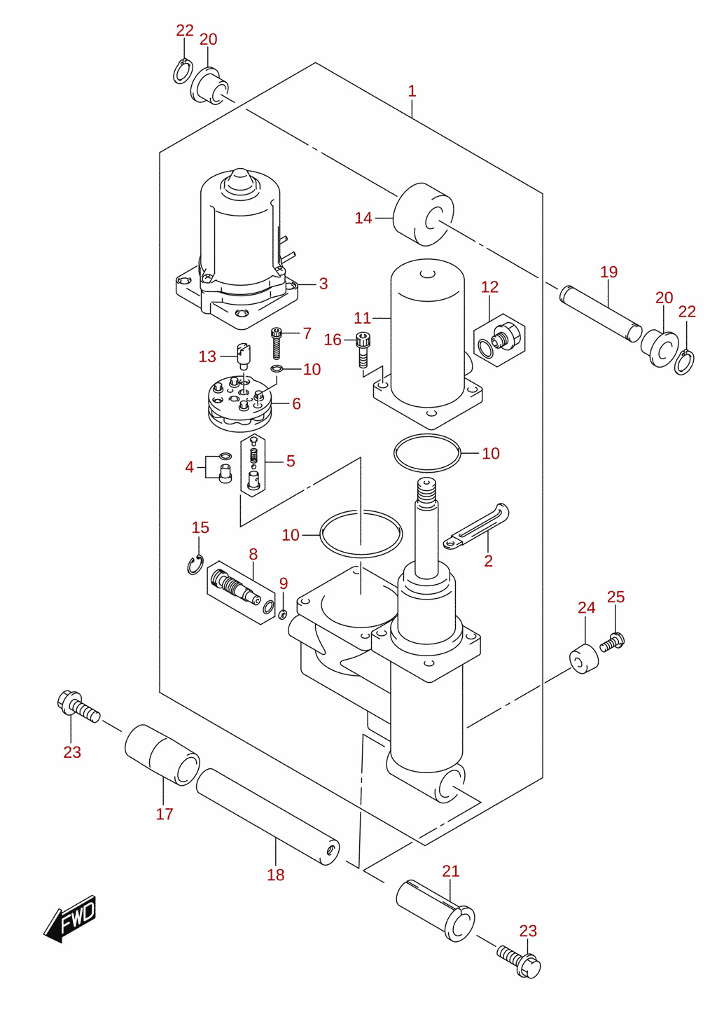 Trimmisilinder (DF50AVT, DF50AVTH, DF60AVT, DF60AVTH)