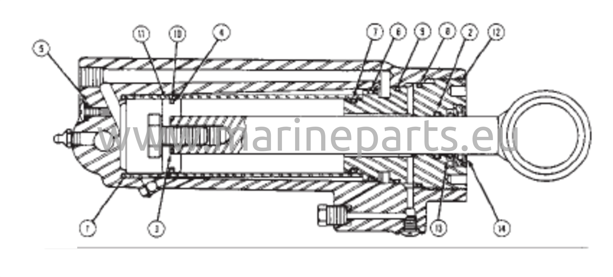 Power Trim -sylinterin korjaussarjat (76509A3 ja 76509A23)