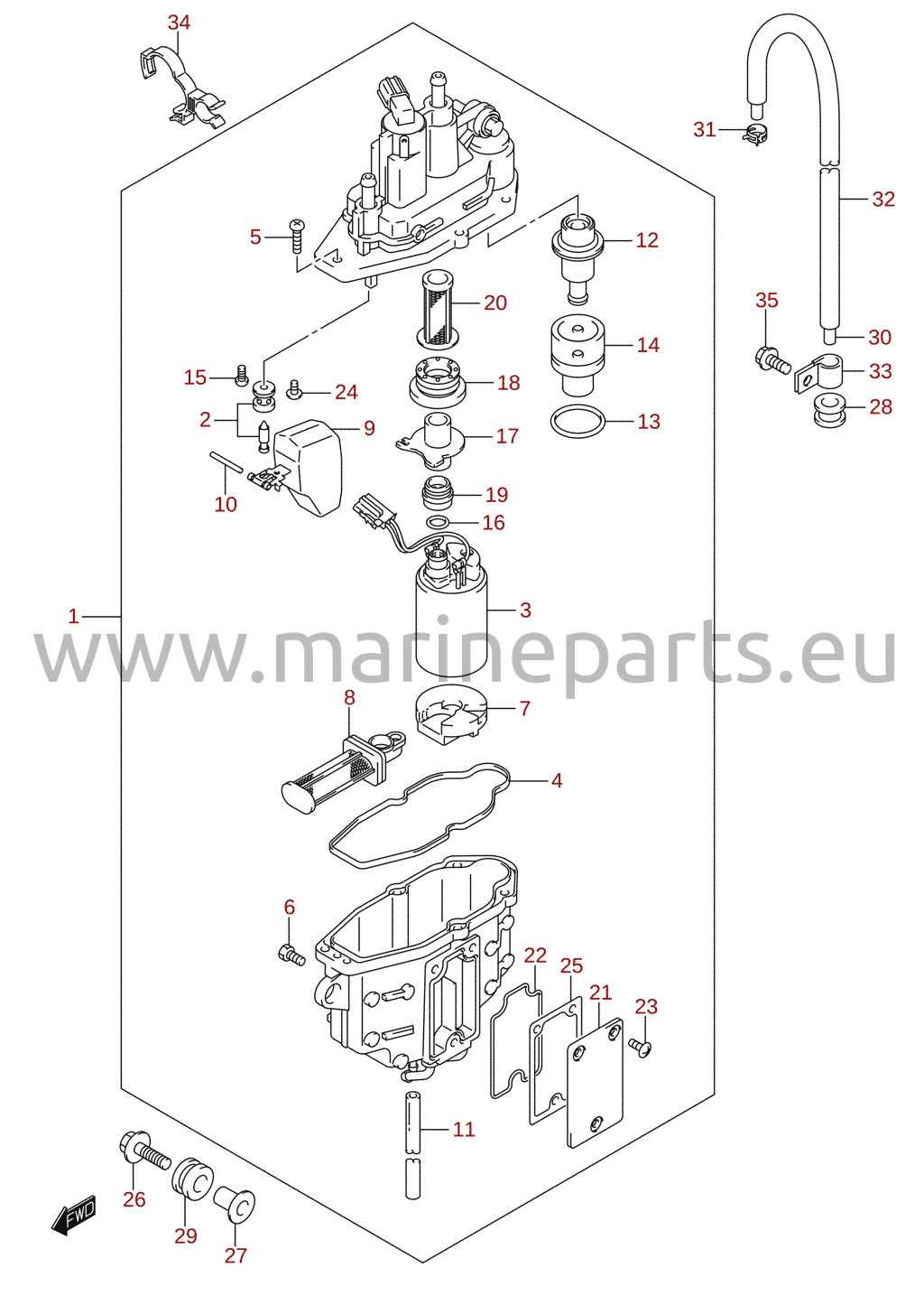 Fuel vapor separator