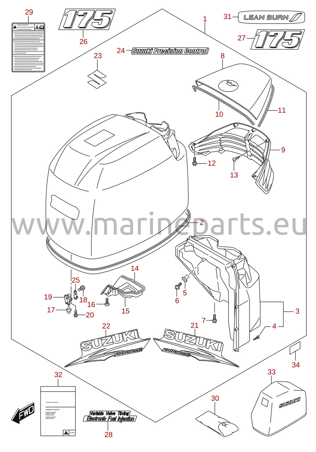 Motorhaube (DF175) 4/4