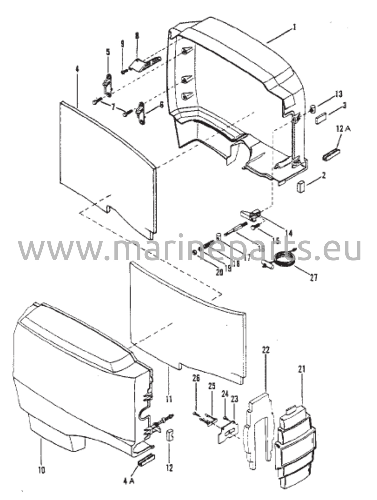 Etupaneeli ja etukansi