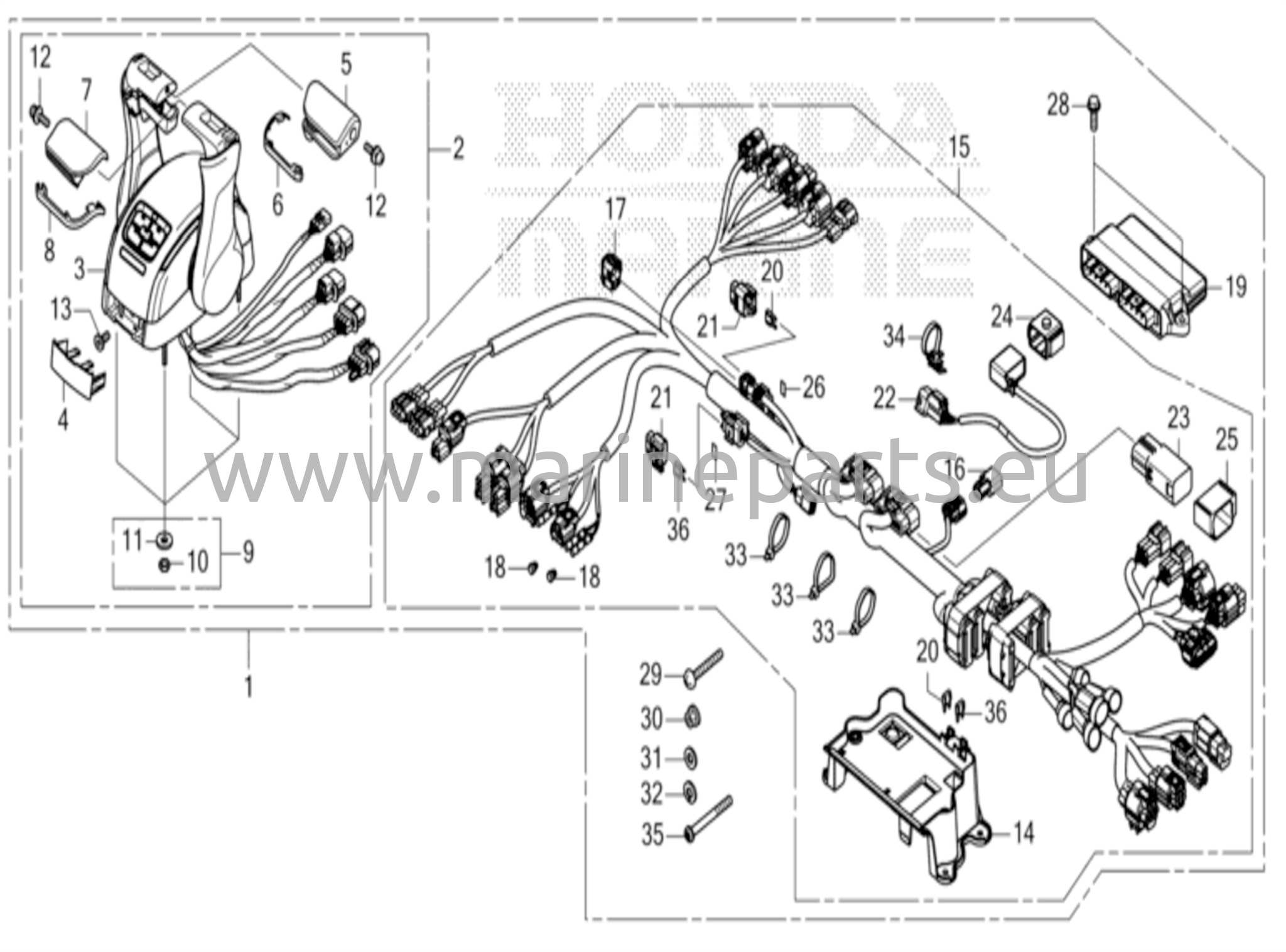 Kaukosäädin (yläkiinnitteinen kaksoistyyppi) (pää)