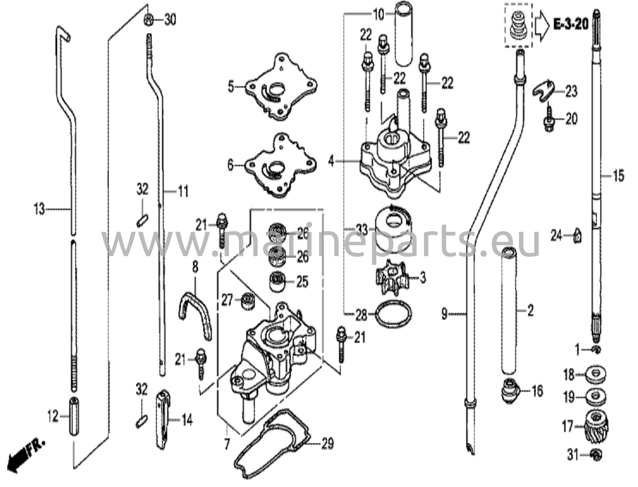 Vattenpump/vertikal axel (1)