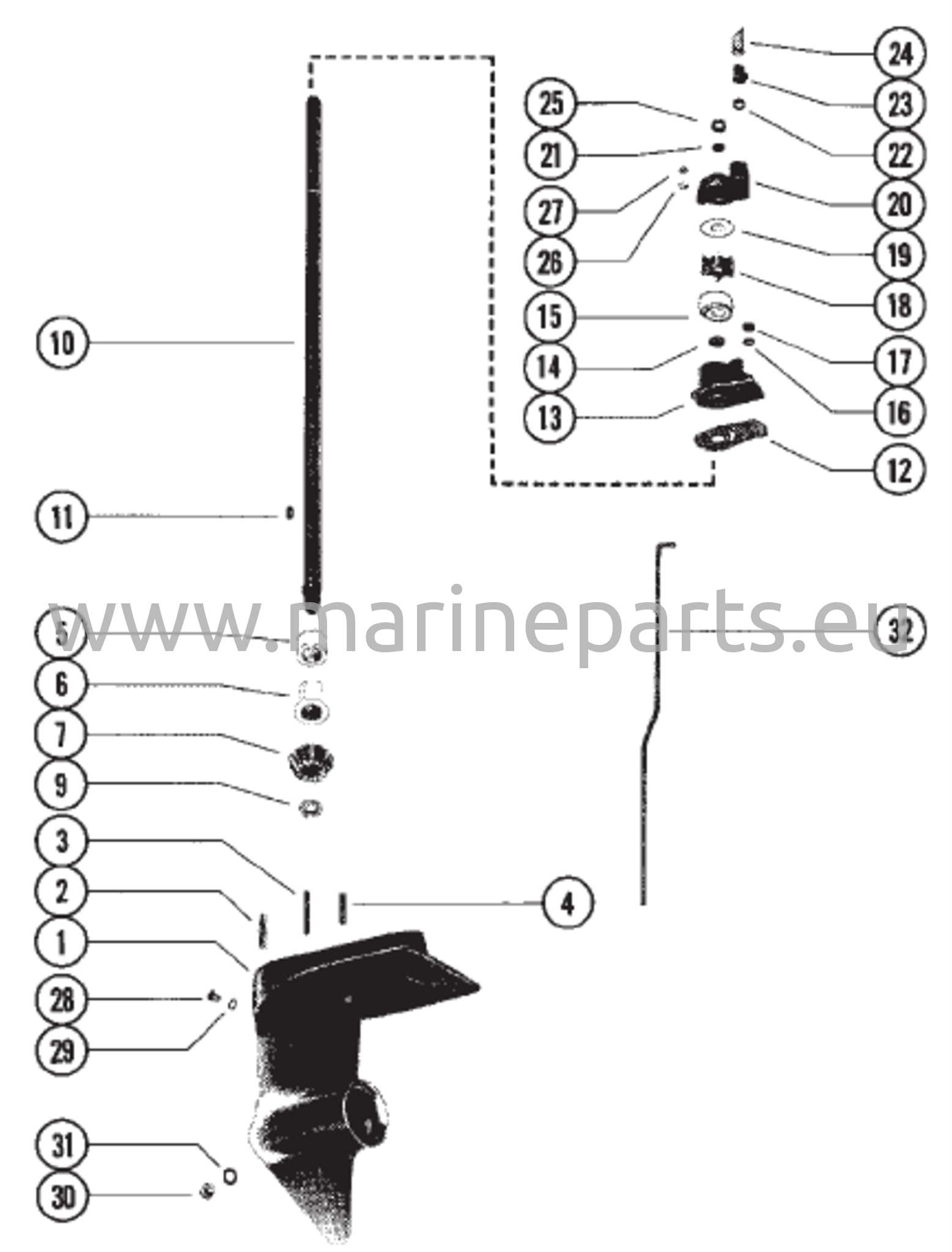 Gear Housing Assembly (Driveshaft) 