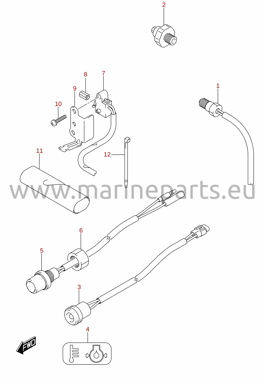 Sensor / interruptor (DF8A, DF9.9A)