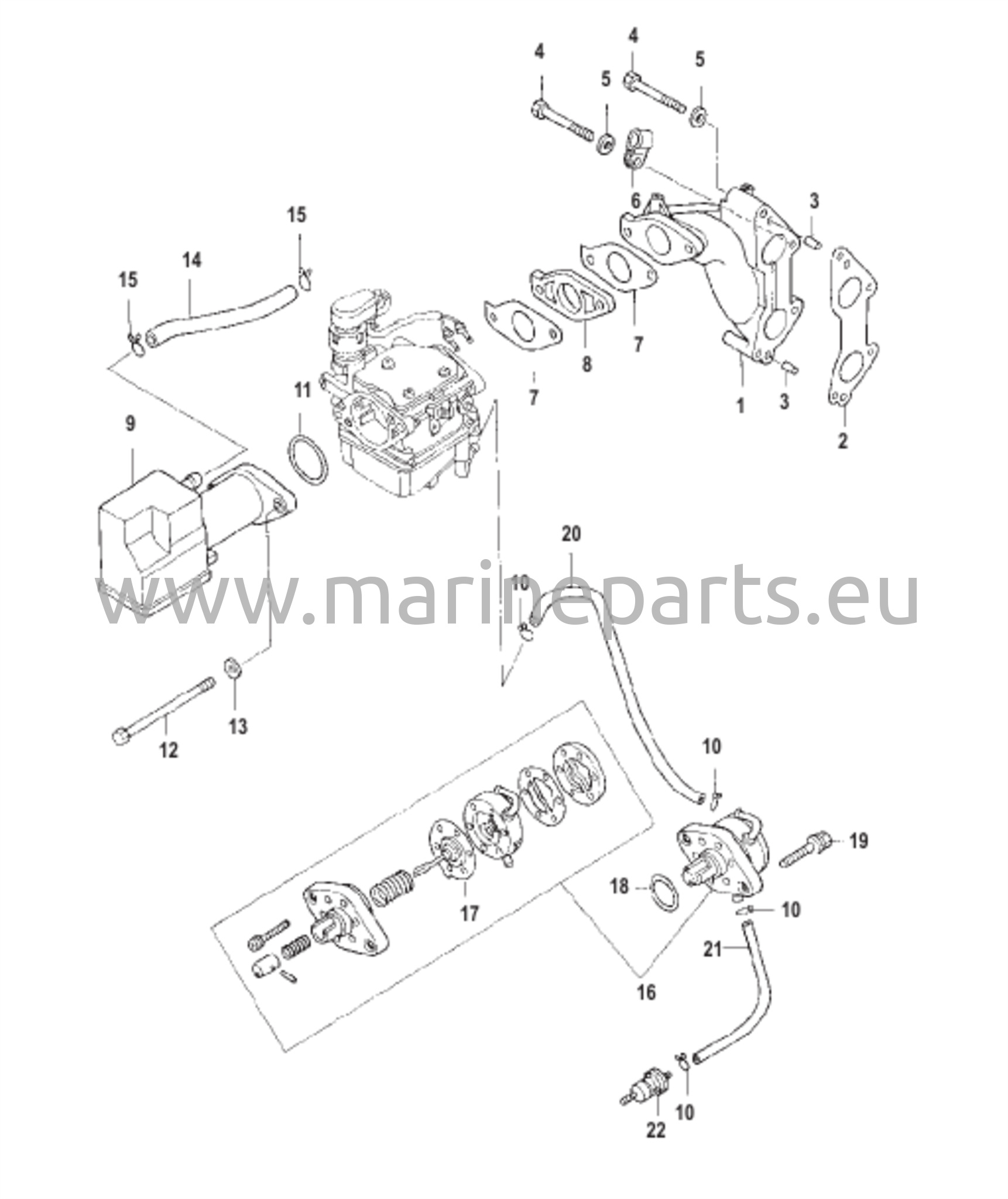 Sissevõtu kollektor ja kütusepump