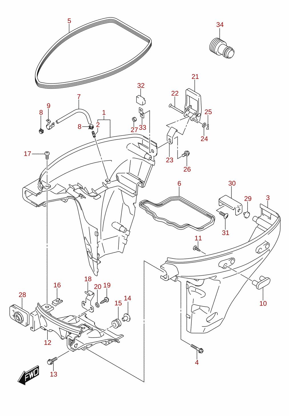 Side cover (DF8A, DF9.9A)