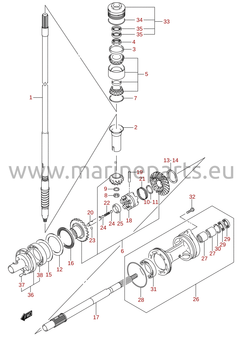 Transmission (DF150T, DF175T)