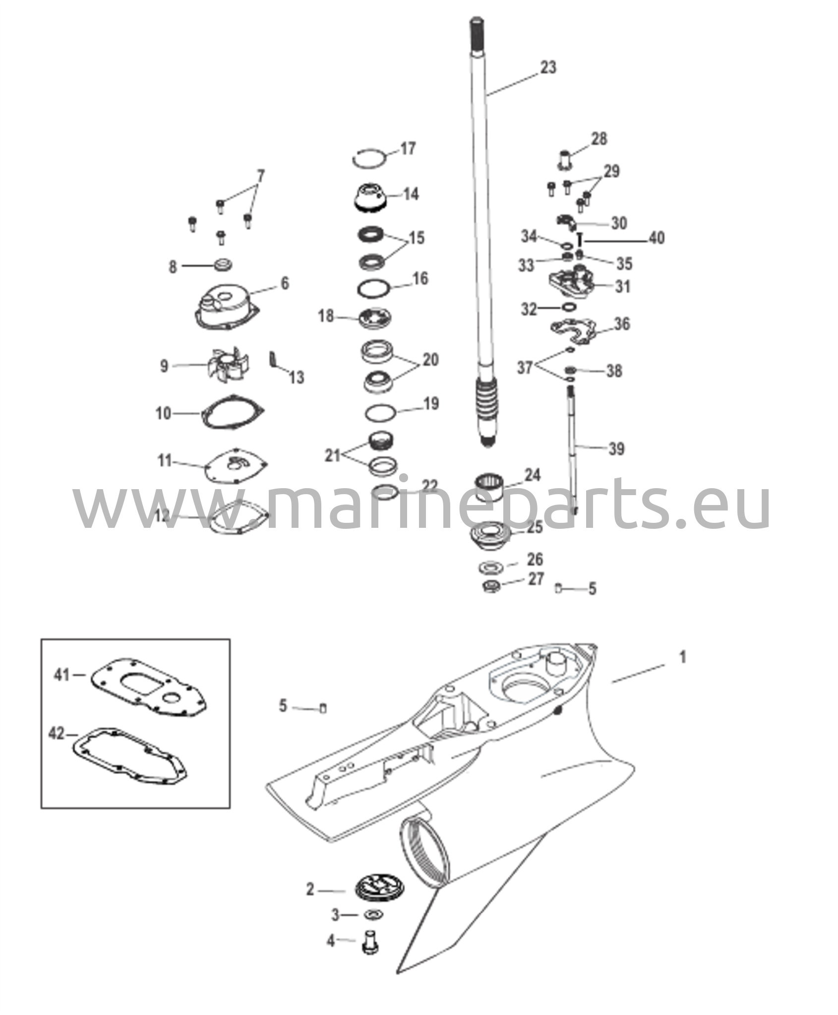 Vaihteiston kotelo, voimansiirtoakseli, 5.44 HD Sportmaster