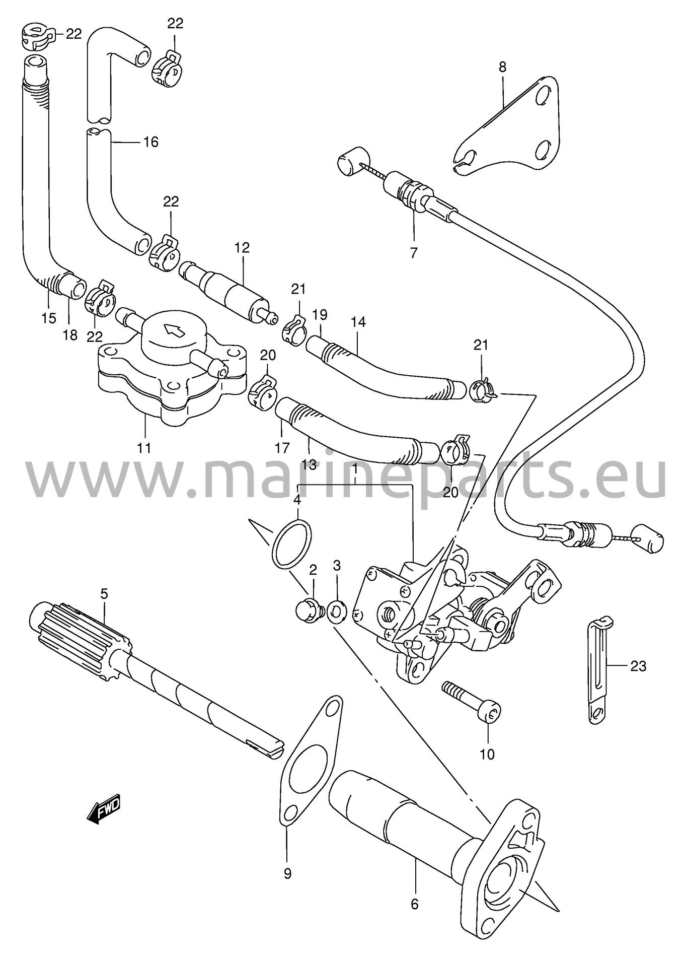 Oliepumpe (DT115S, DT140EPI)