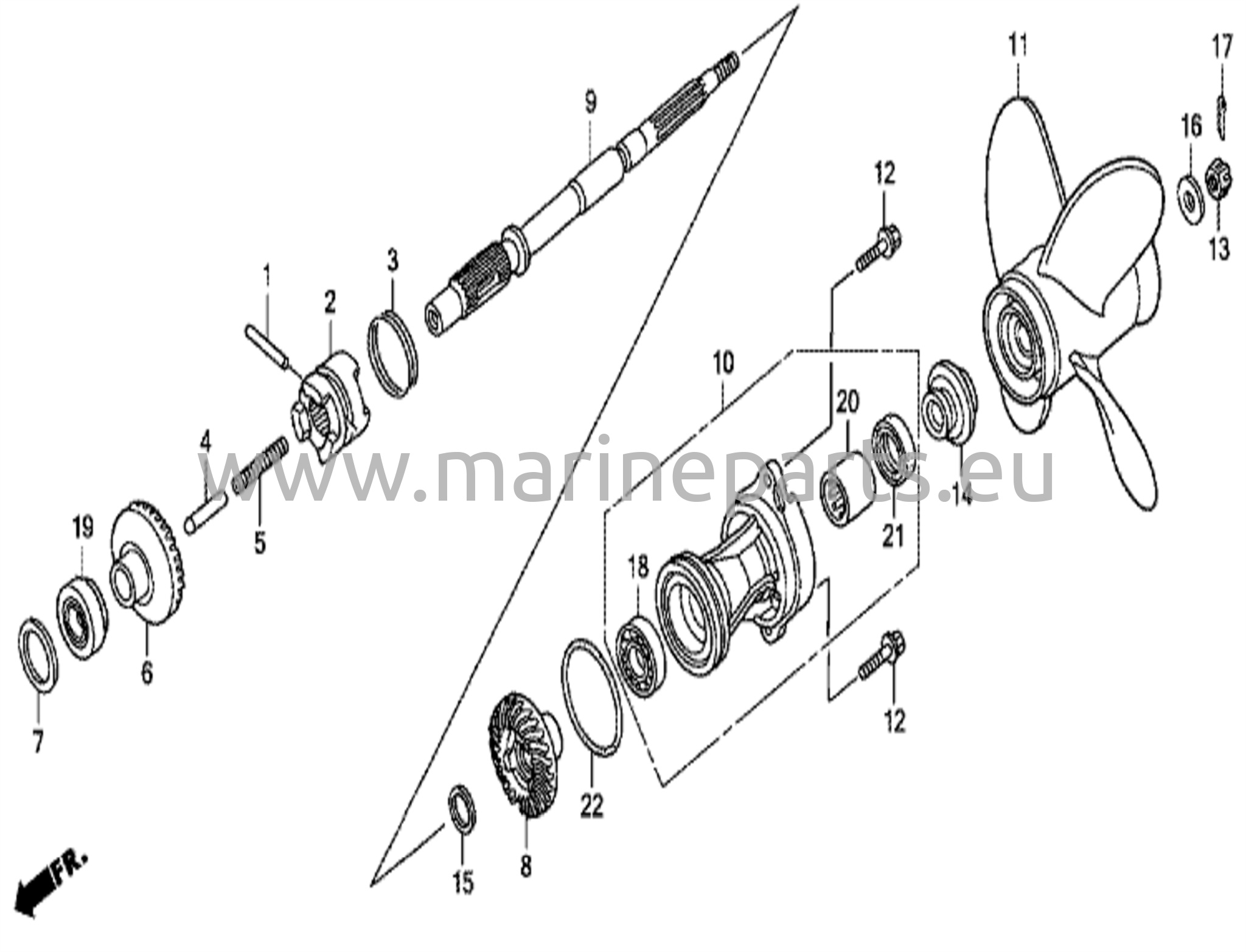 Propellershaft and propeller