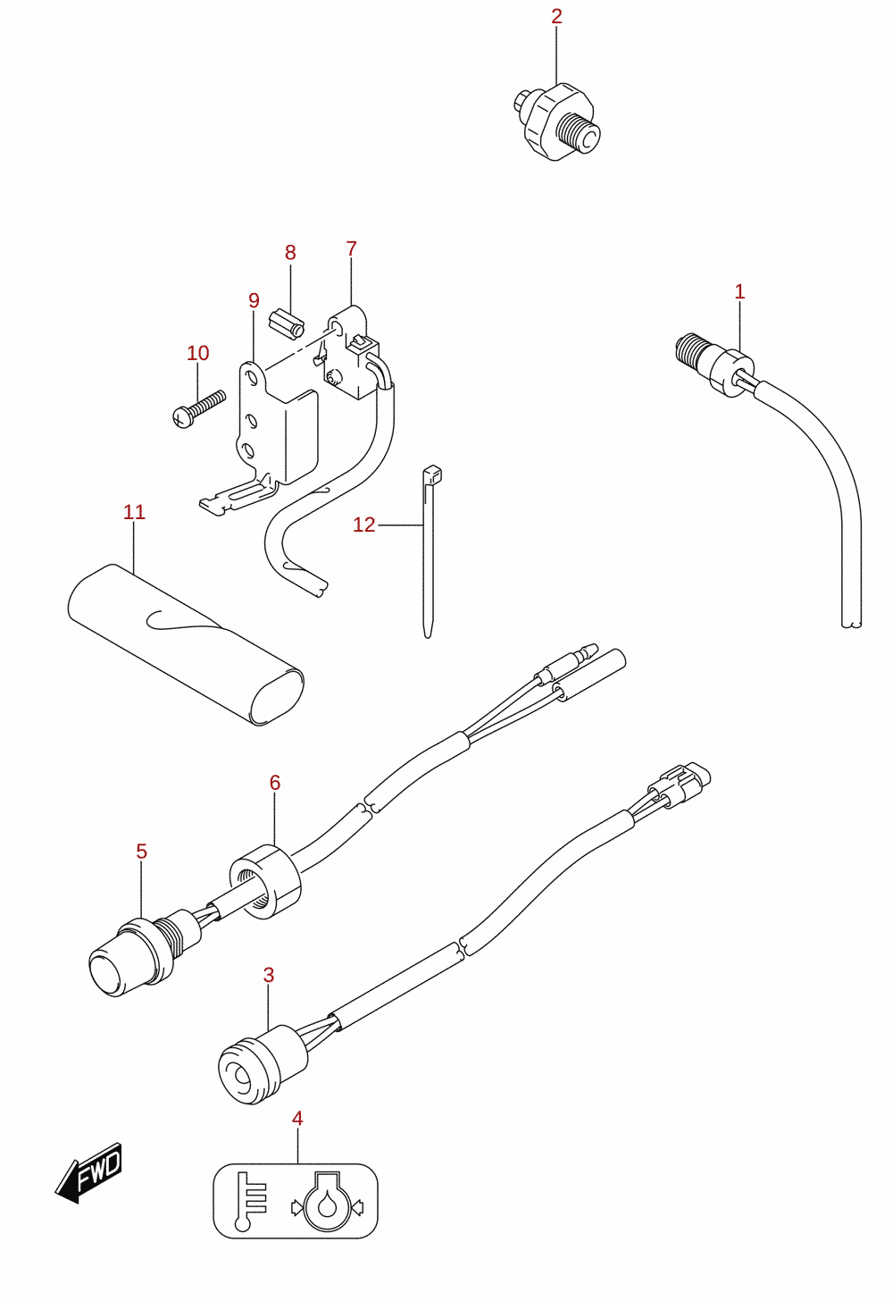 Sensor / switch (DF8A, DF9.9A)