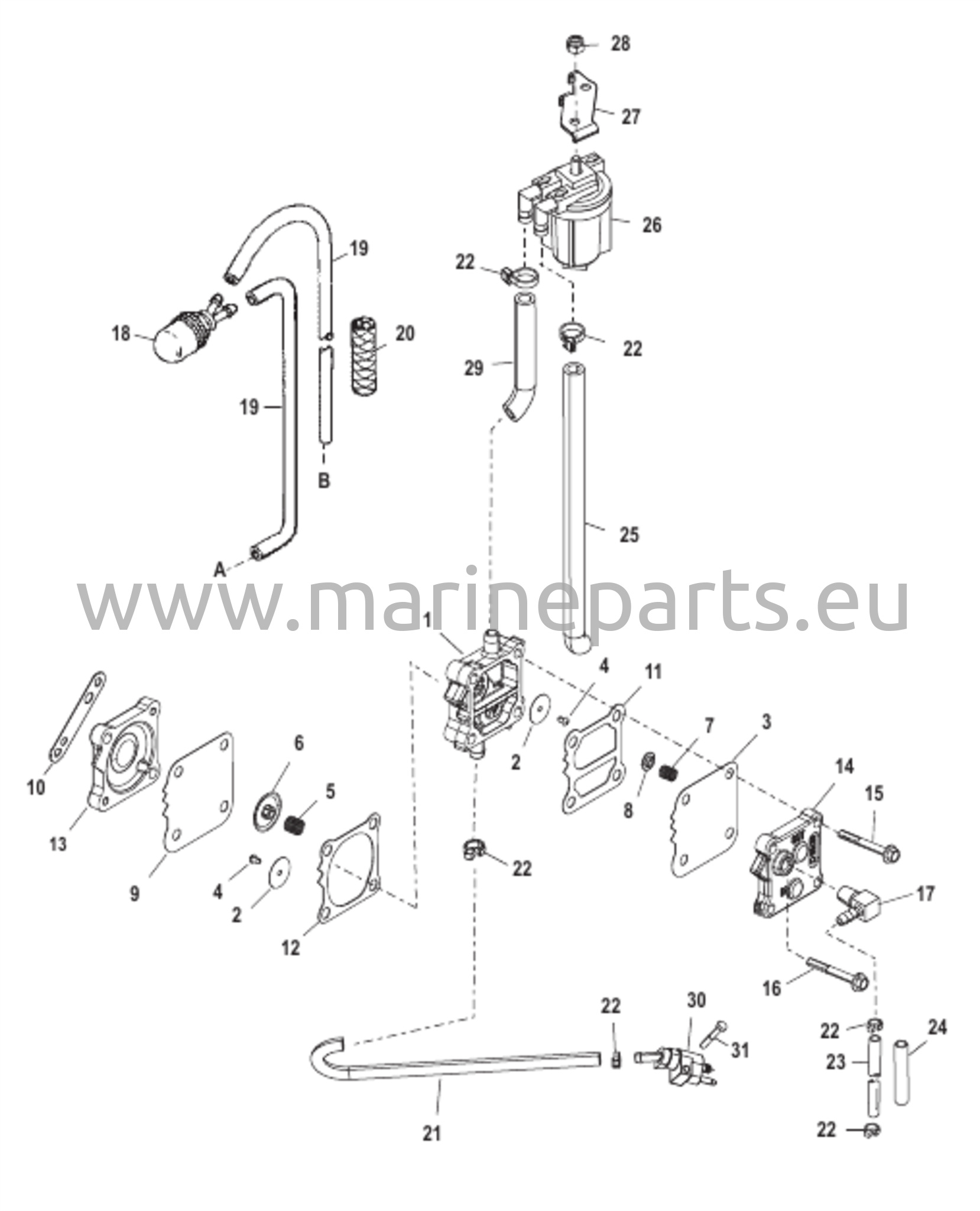 Polttoainepumppu (Manuaalinen)(Malli II)