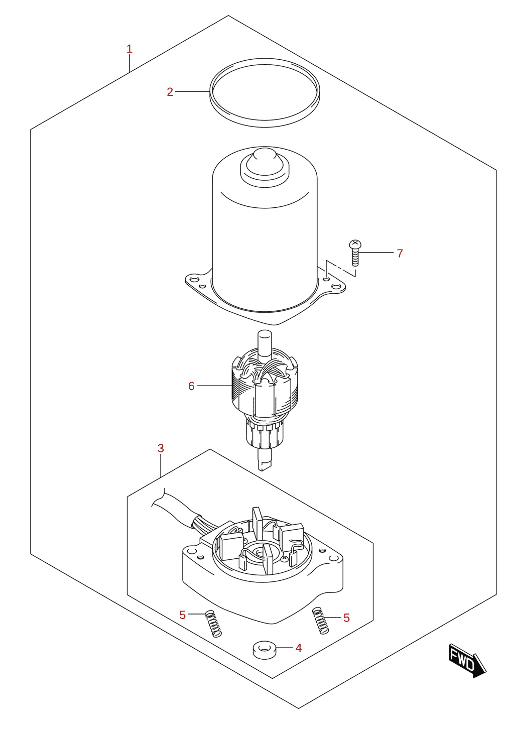 PTT-motor (DF300BMD, DF350AMD)