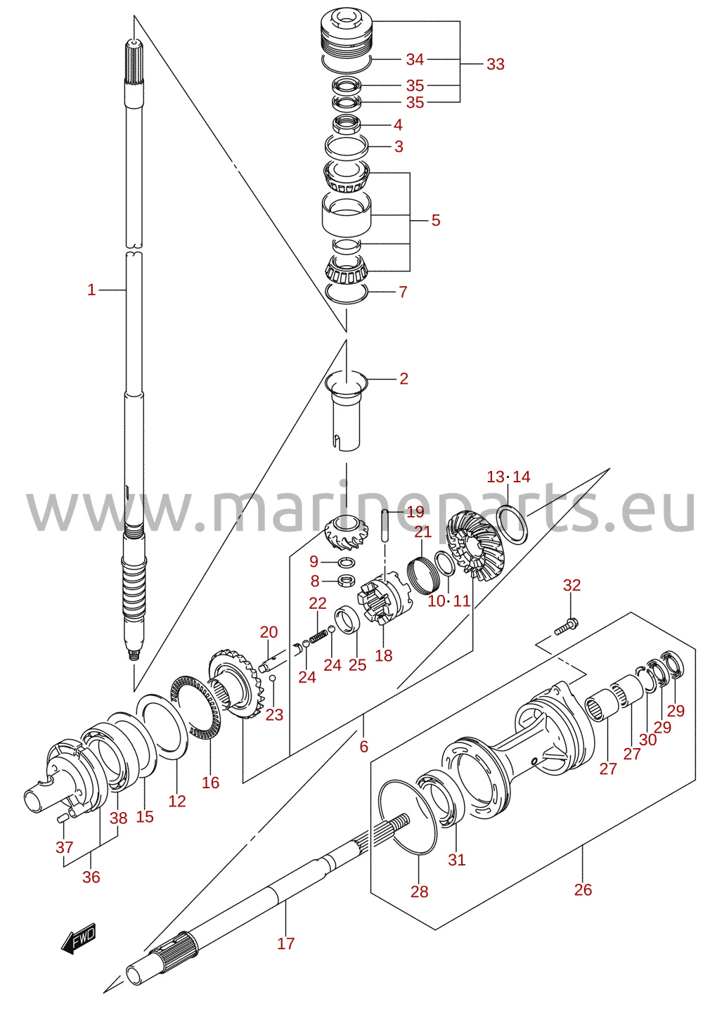 Transmission (DF150TG, DF175TG)