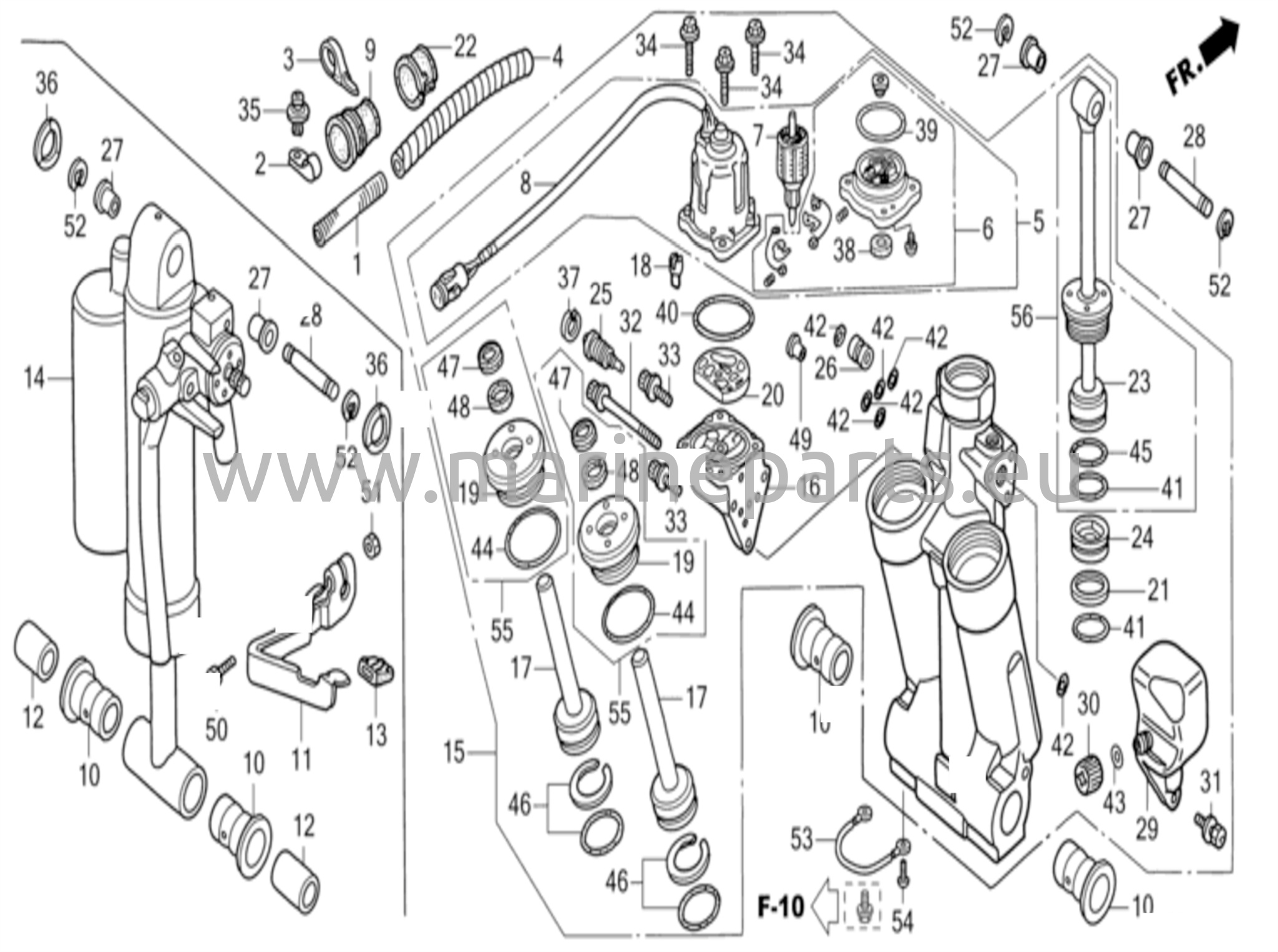 Võimsusreguleerimine/kallutus ja amortisaator