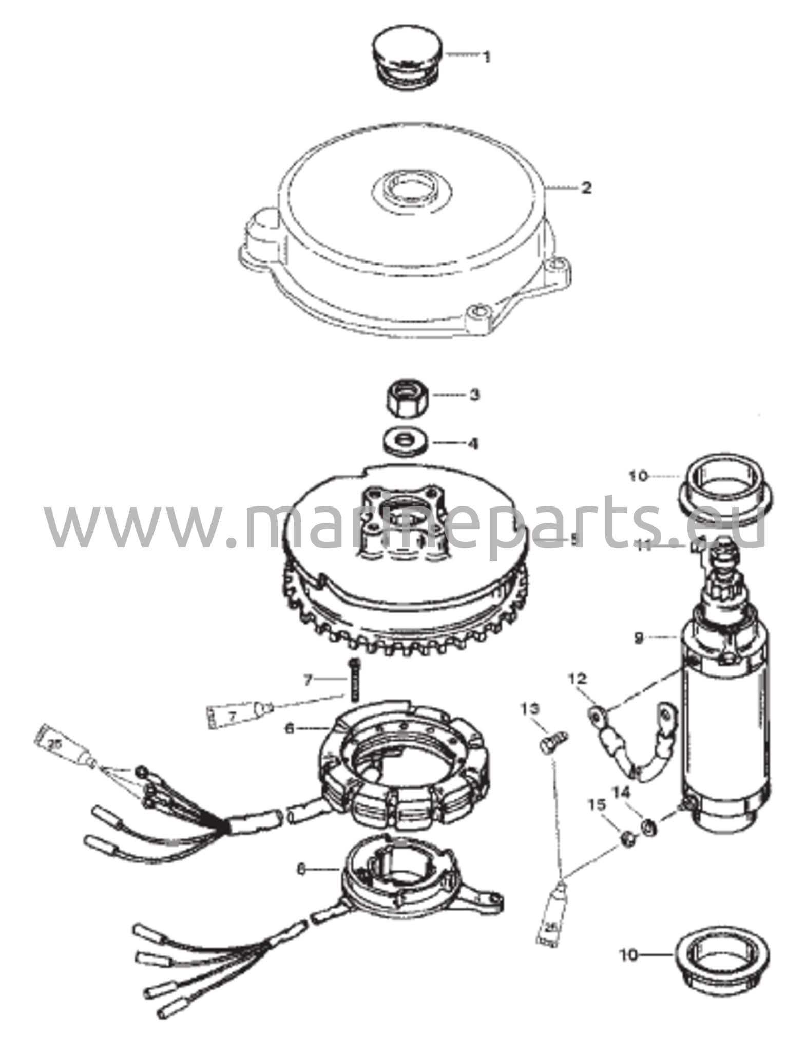 Vauhtipyörä (55 / 60 SeaPro / Marathon)