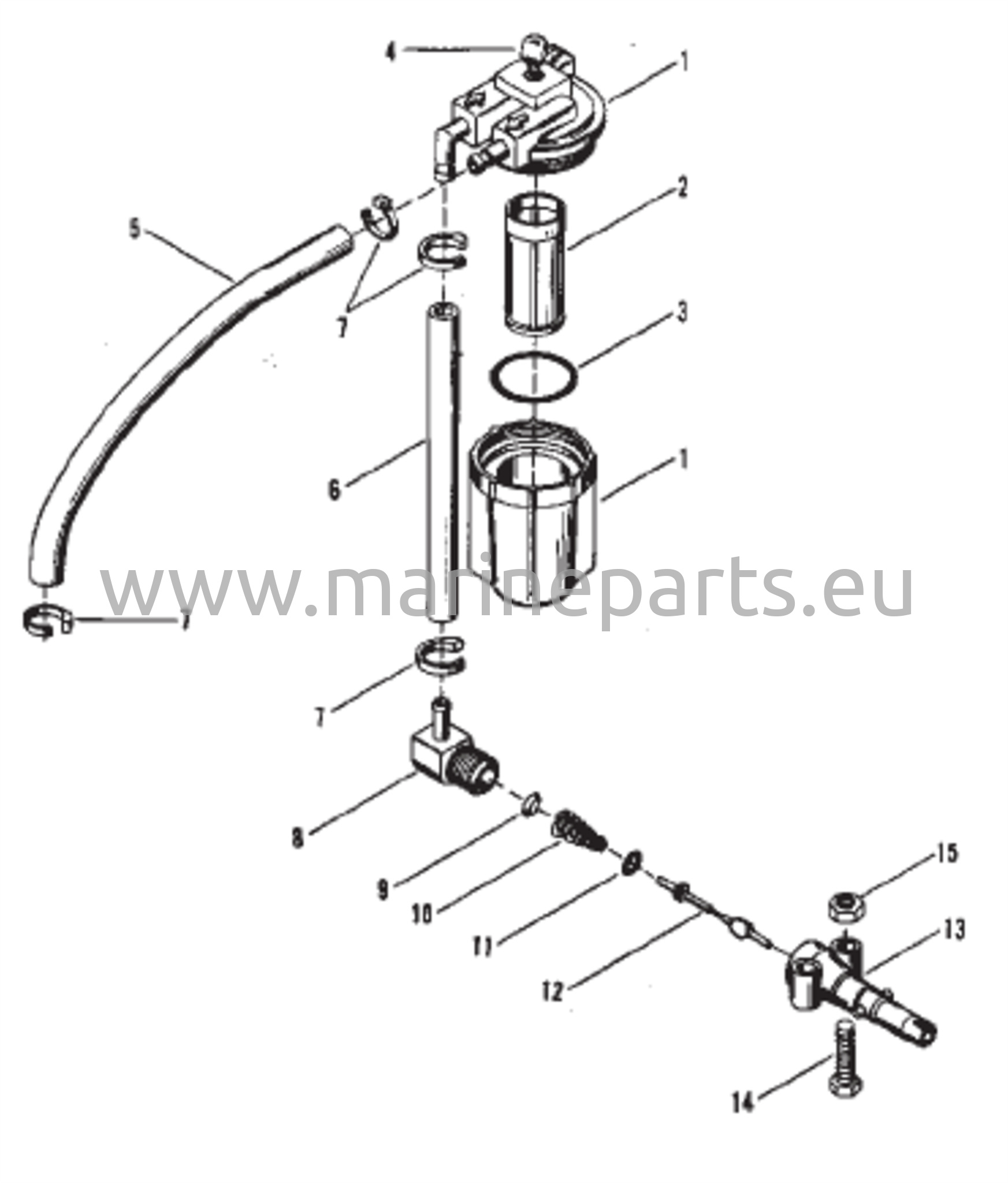 Polttoainesuodattimen kokoonpano