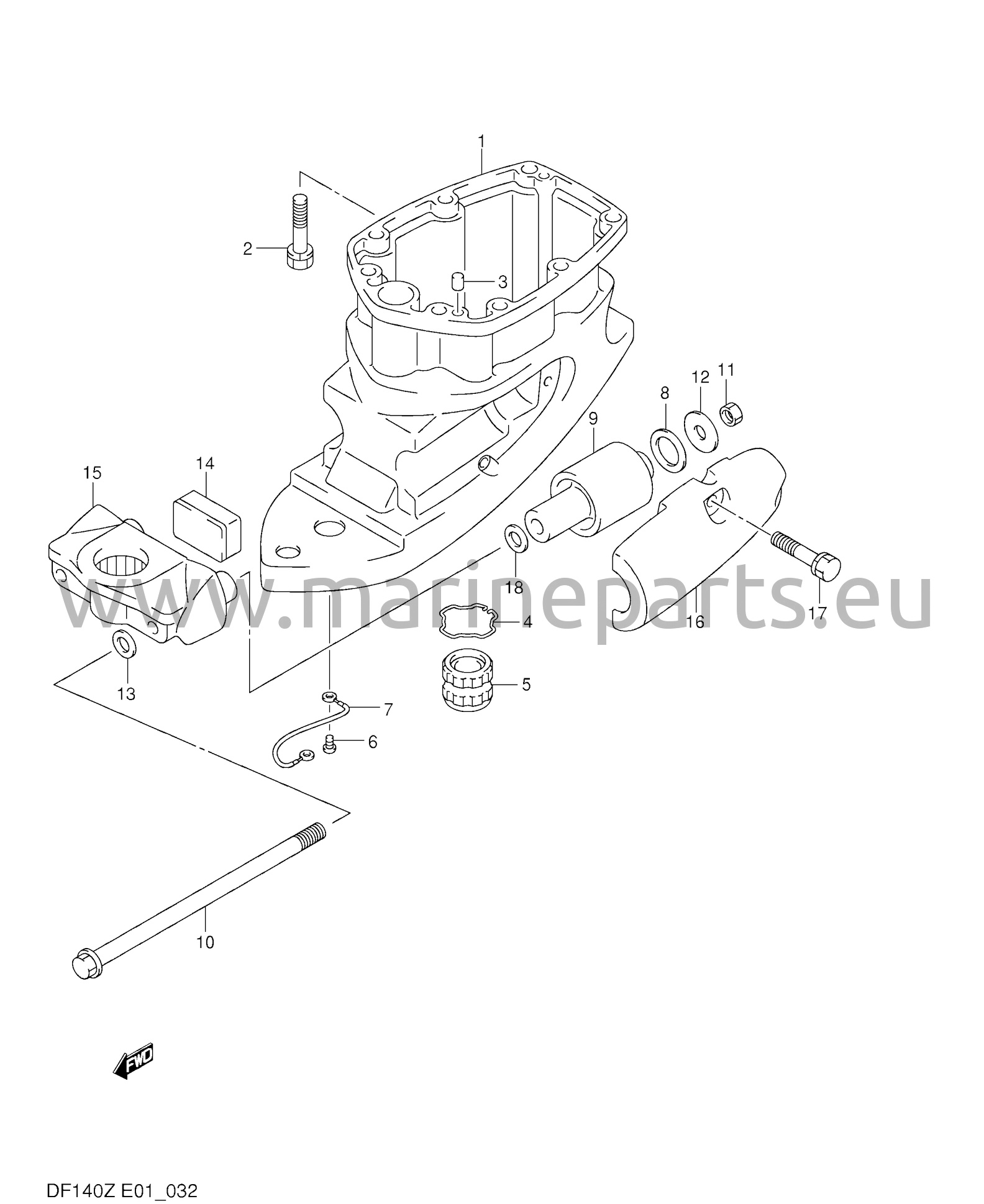 Drive shaft housing