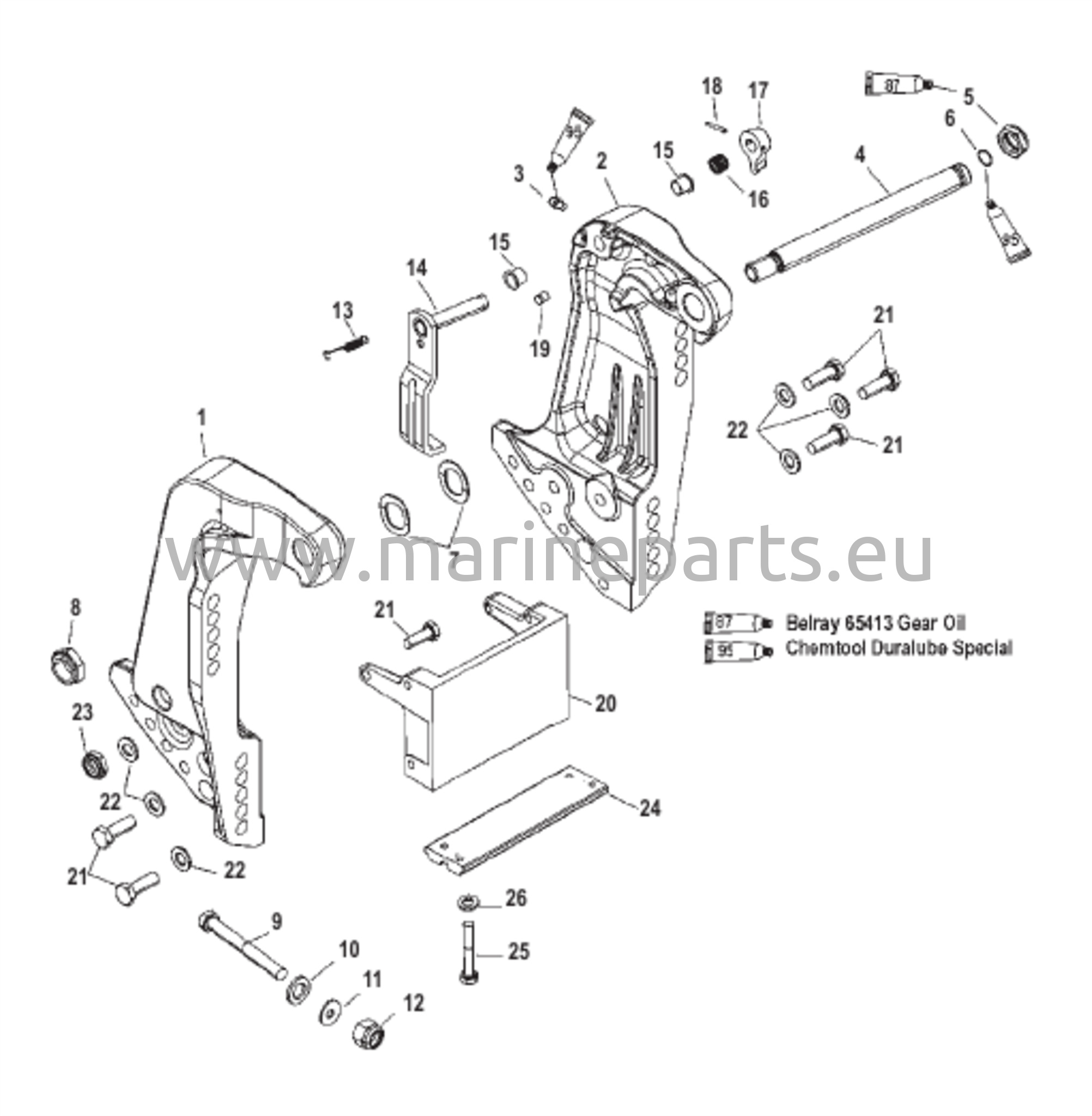 Peräpeilin kiinnike