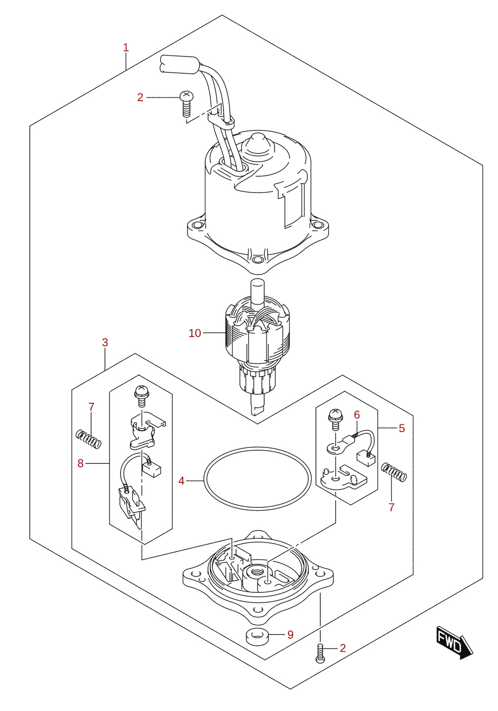 PTT motor (L-transom)