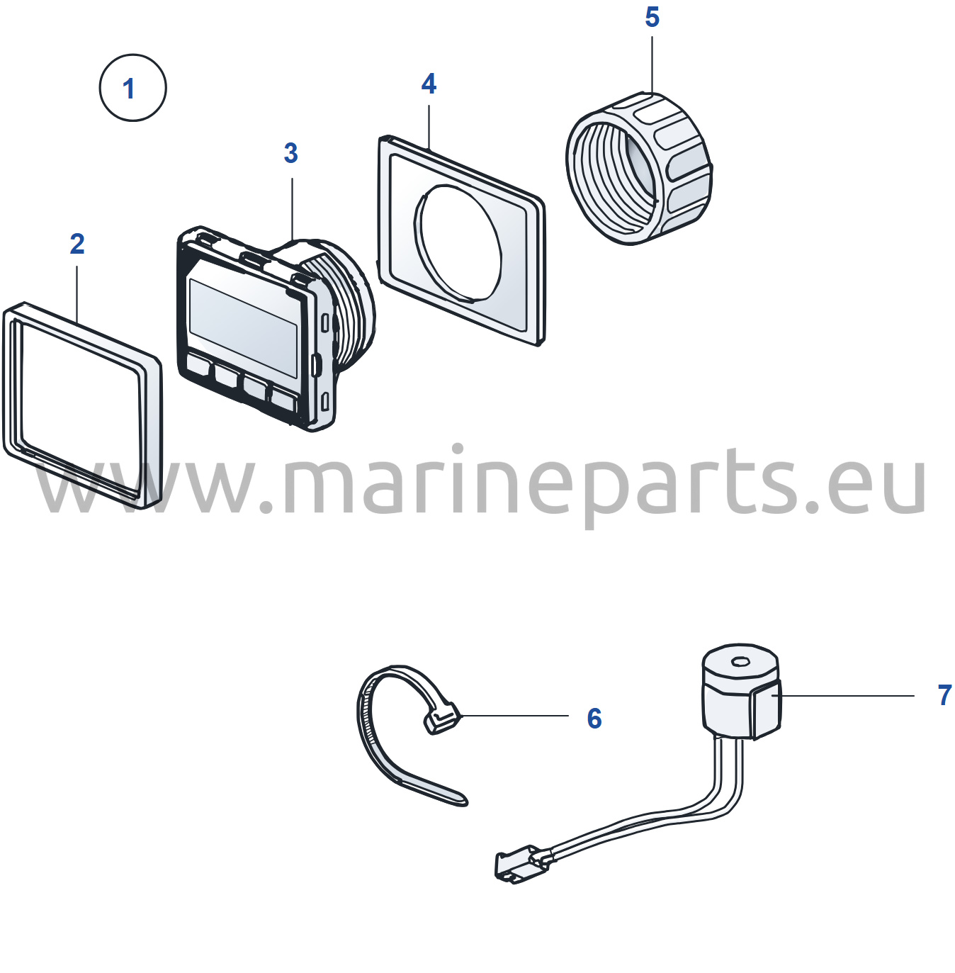 Generisk knapppanel 2,5'', EVC-D