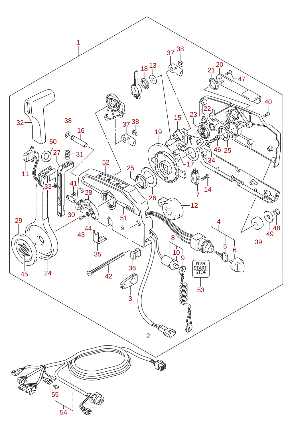Reglage (keyless) (DF70A, DF80A, DF90A) (tillval)