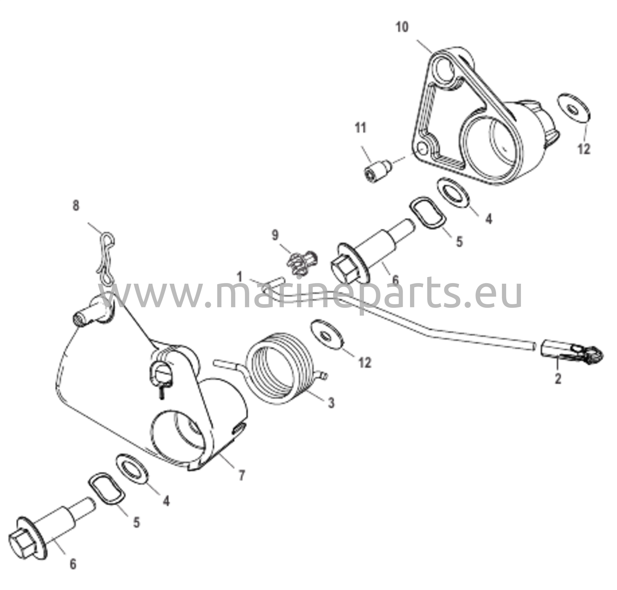 Kaasukahvan Mekanismi Iso Ohjaustanko
