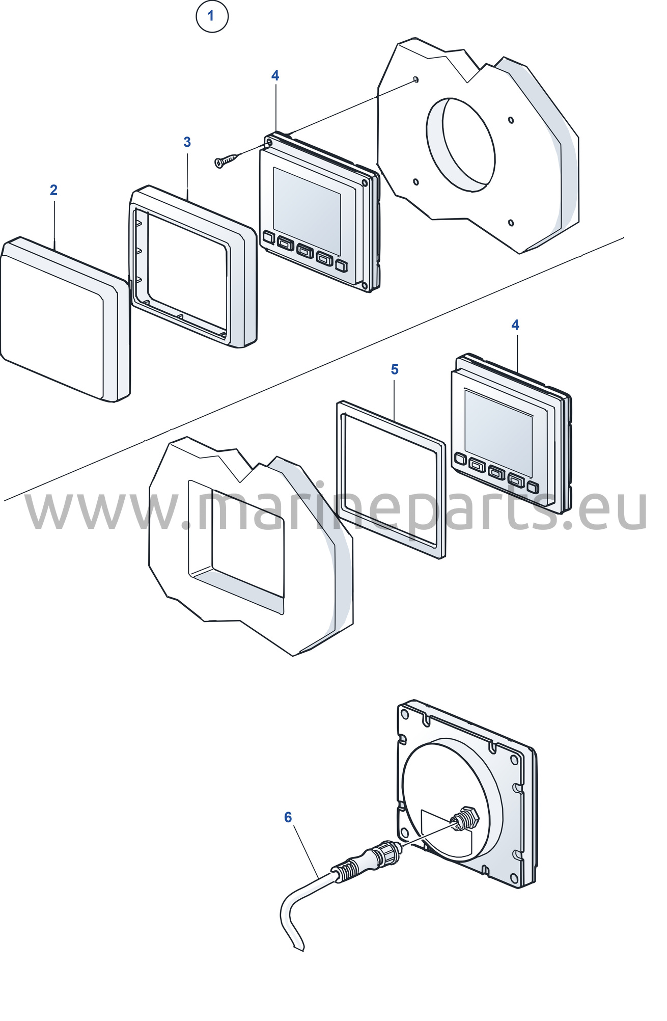 Färgdisplay 4'', EVC-D