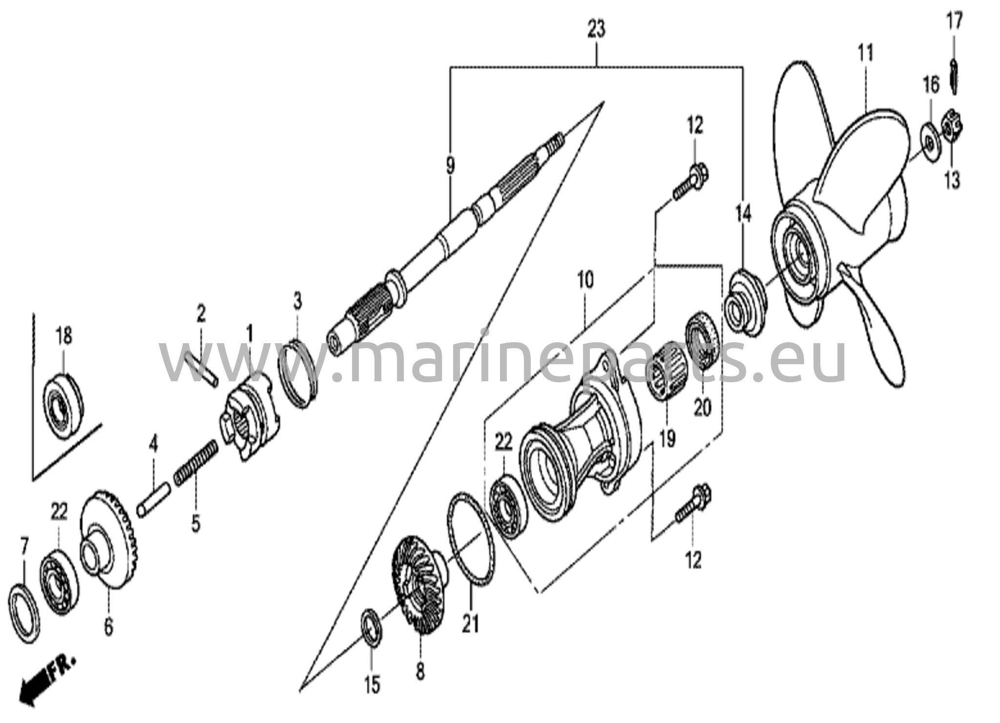 Propelleri võll ja propeller
