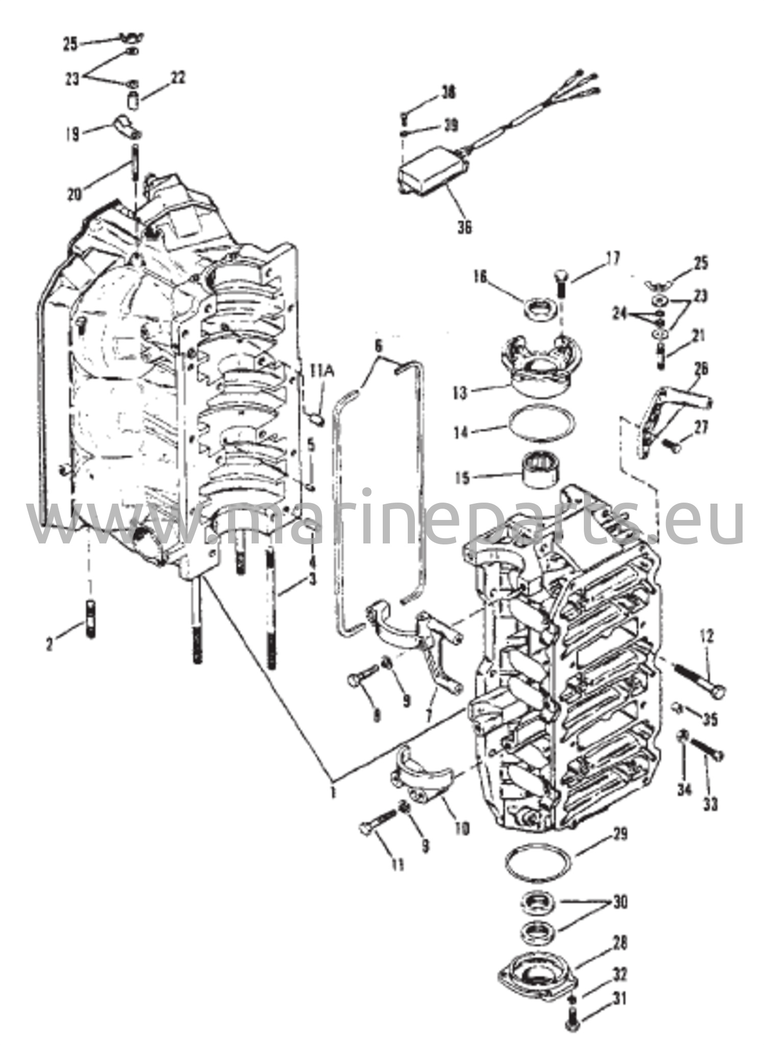 Cylinder Block and End Caps 