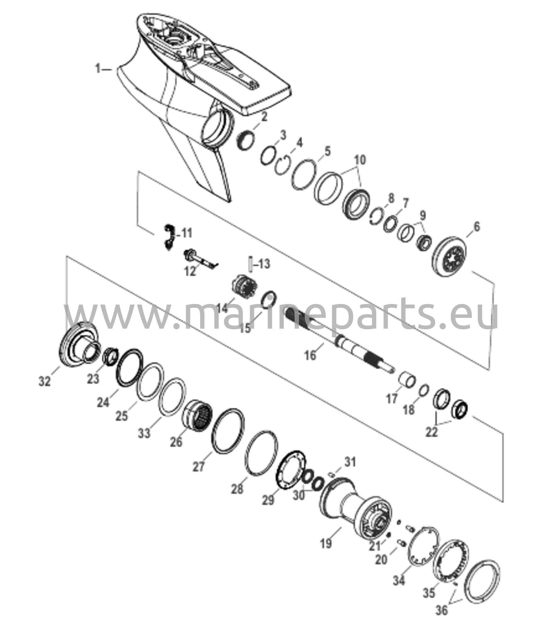 Vaihteiston kotelo voimansiirtoakselille – vakiorotaatio, Sport Master