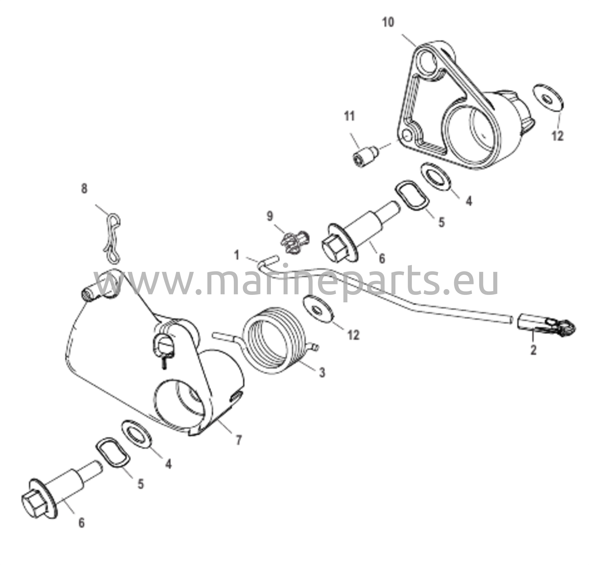 Kaasukahvan vipuyhteys kauko-ohjauksella