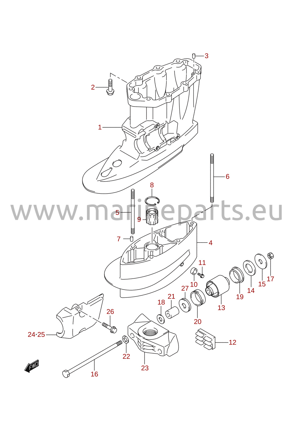 Drive shaft housing