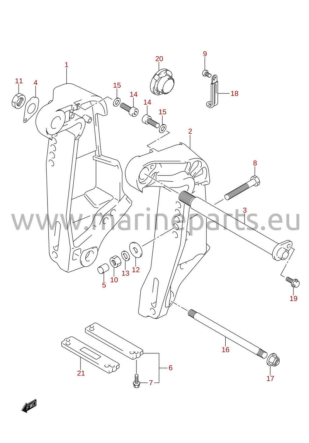 Clamp bracket (DF140)