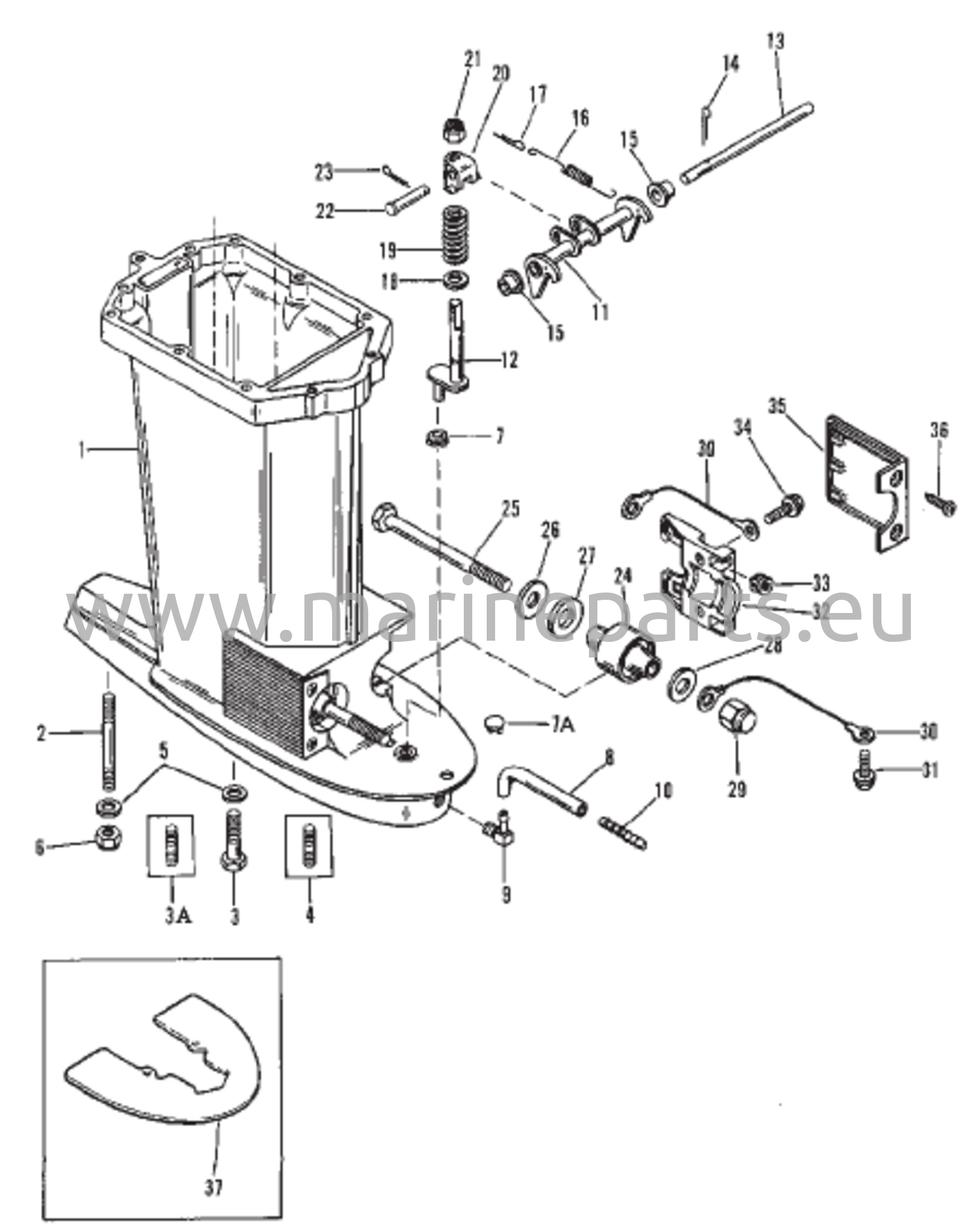 Voimansiirron akselikotelo