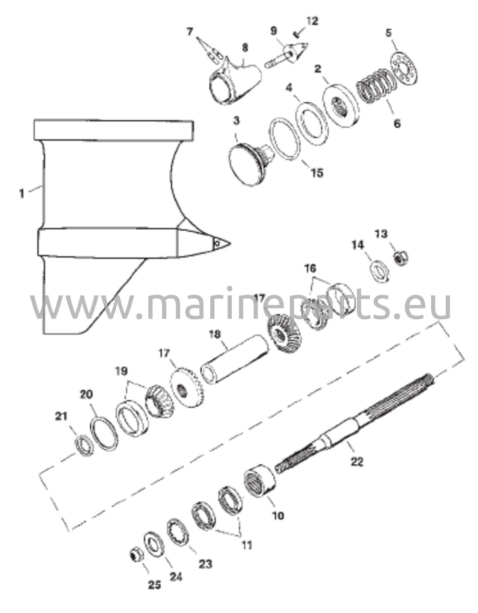 Gear Housing (Prop Shaft) (IV SSM) 