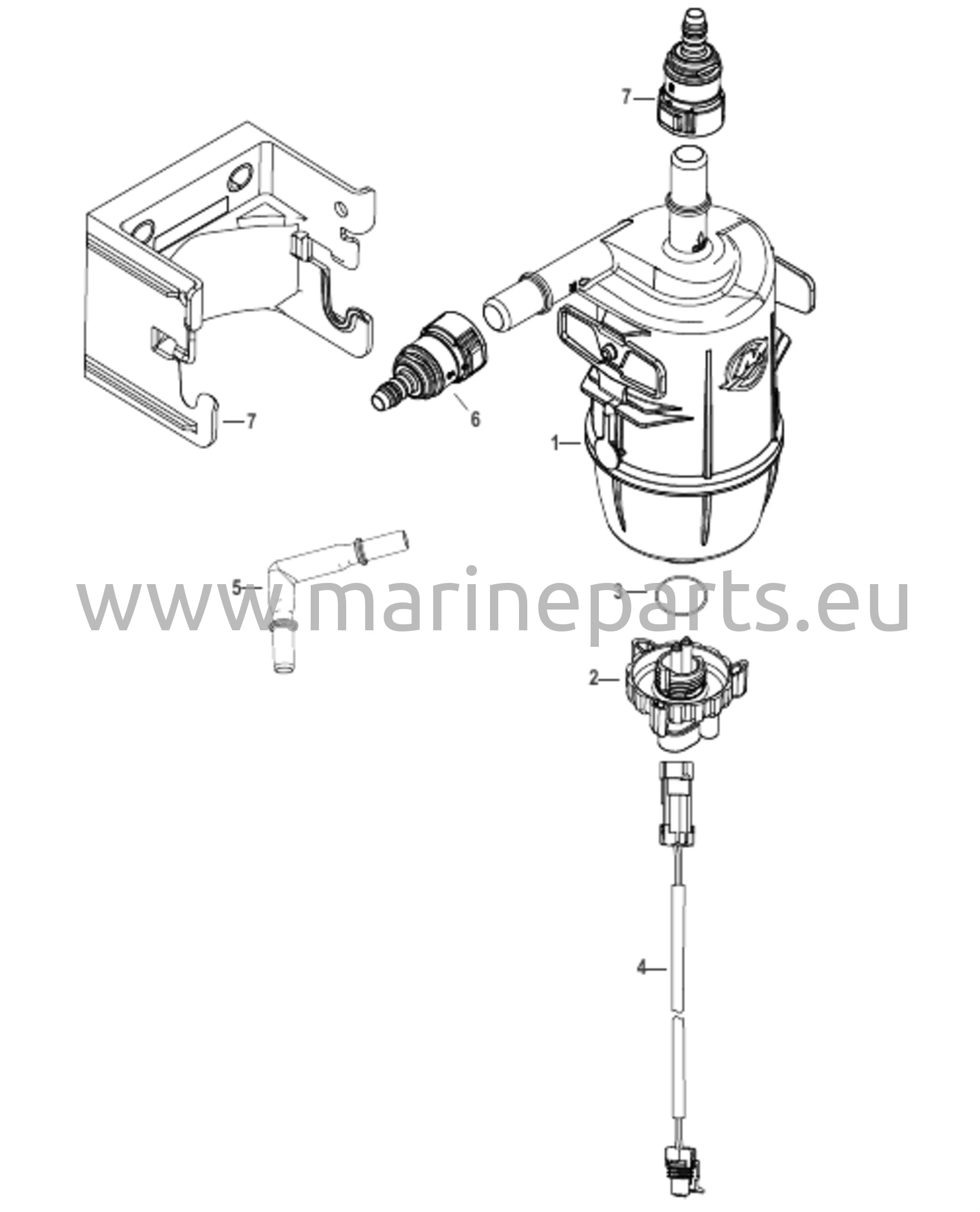 Polttoainesuodatin WIF:llä – veneeseen asennettava