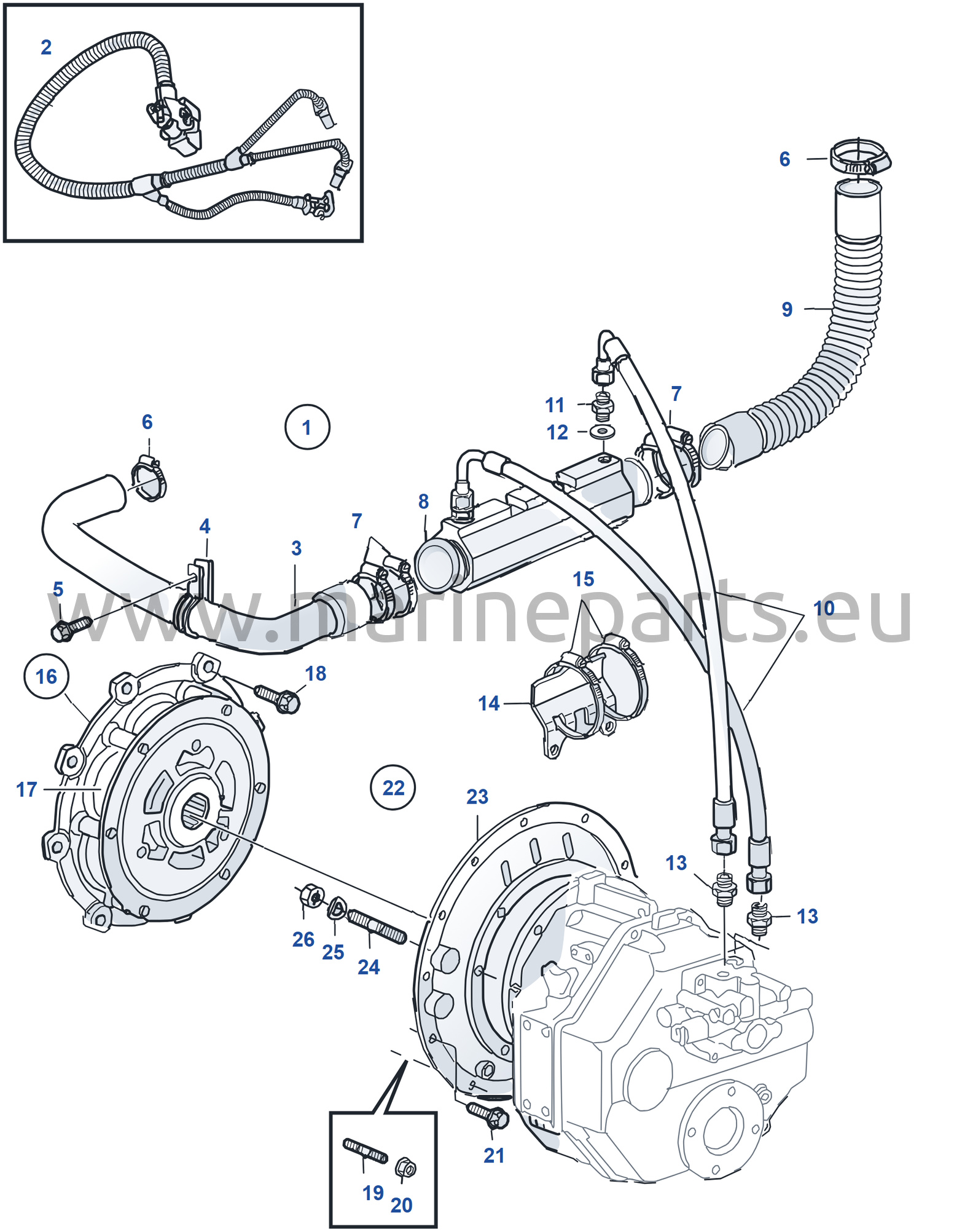 Connecting Kit Reverse Gear HS45AE