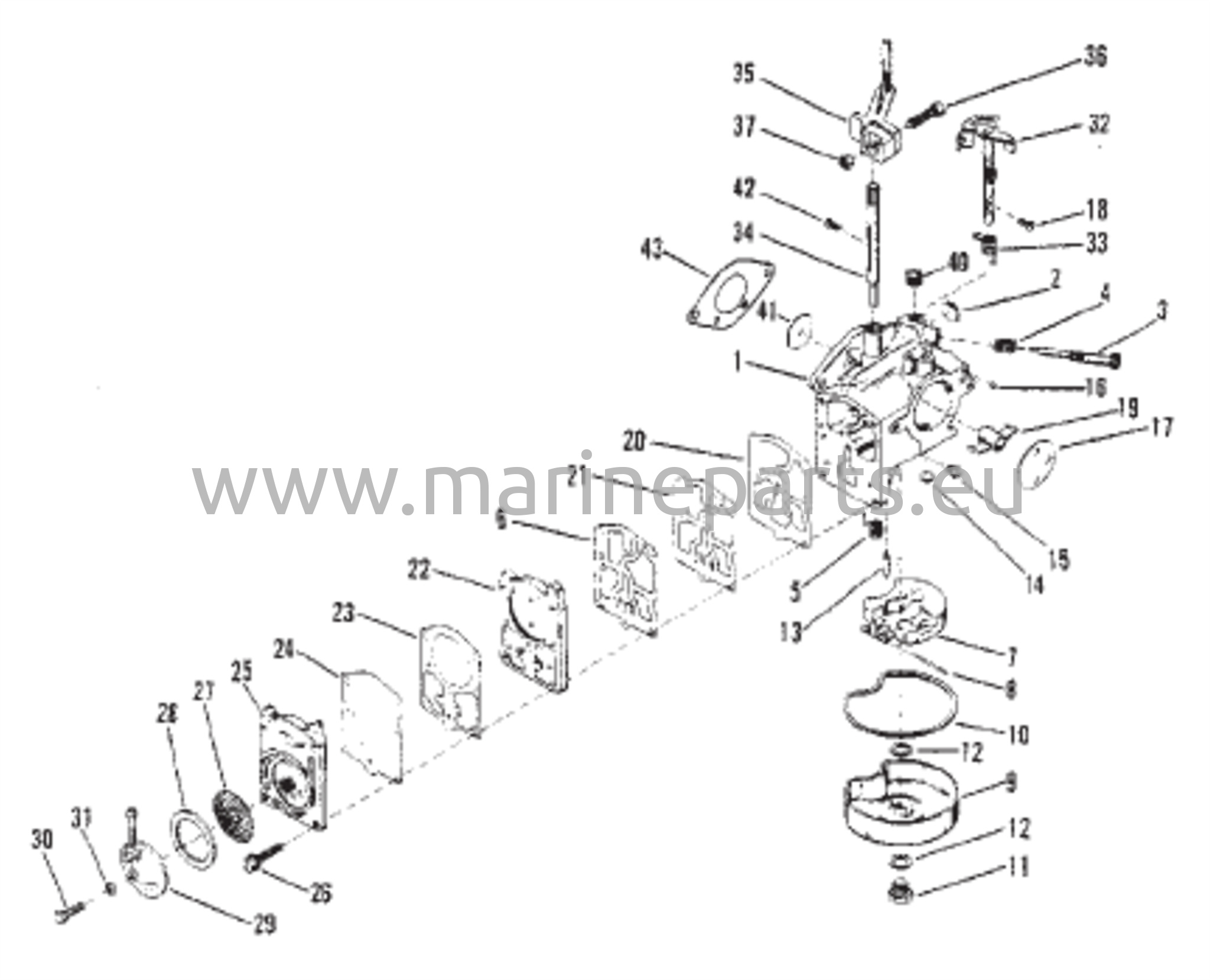 Carburetor (Walbro Stamped WMB-1/WMB-2/WMB-3/WMB-4) 