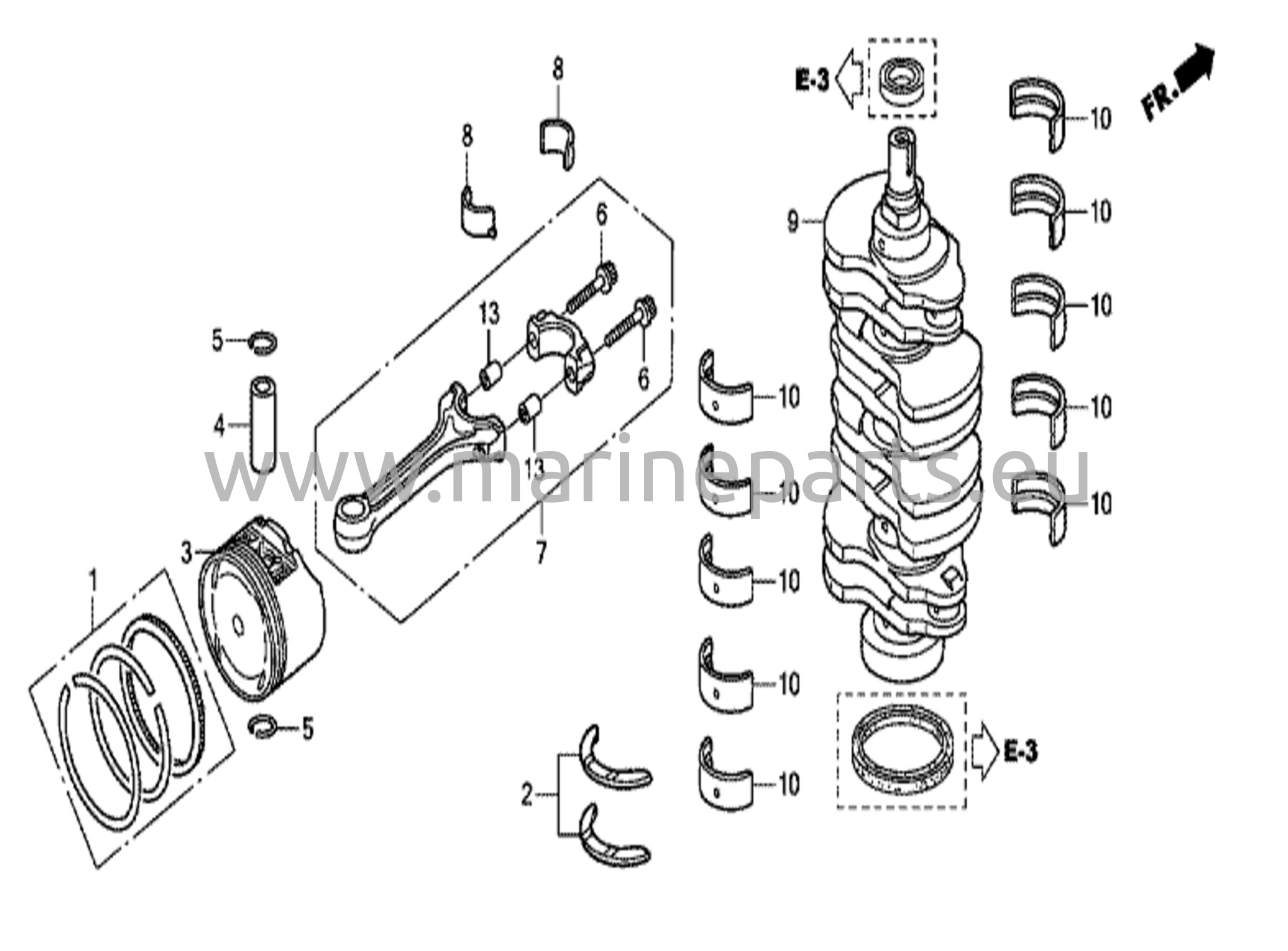 Kampiakseli/ Mäntä