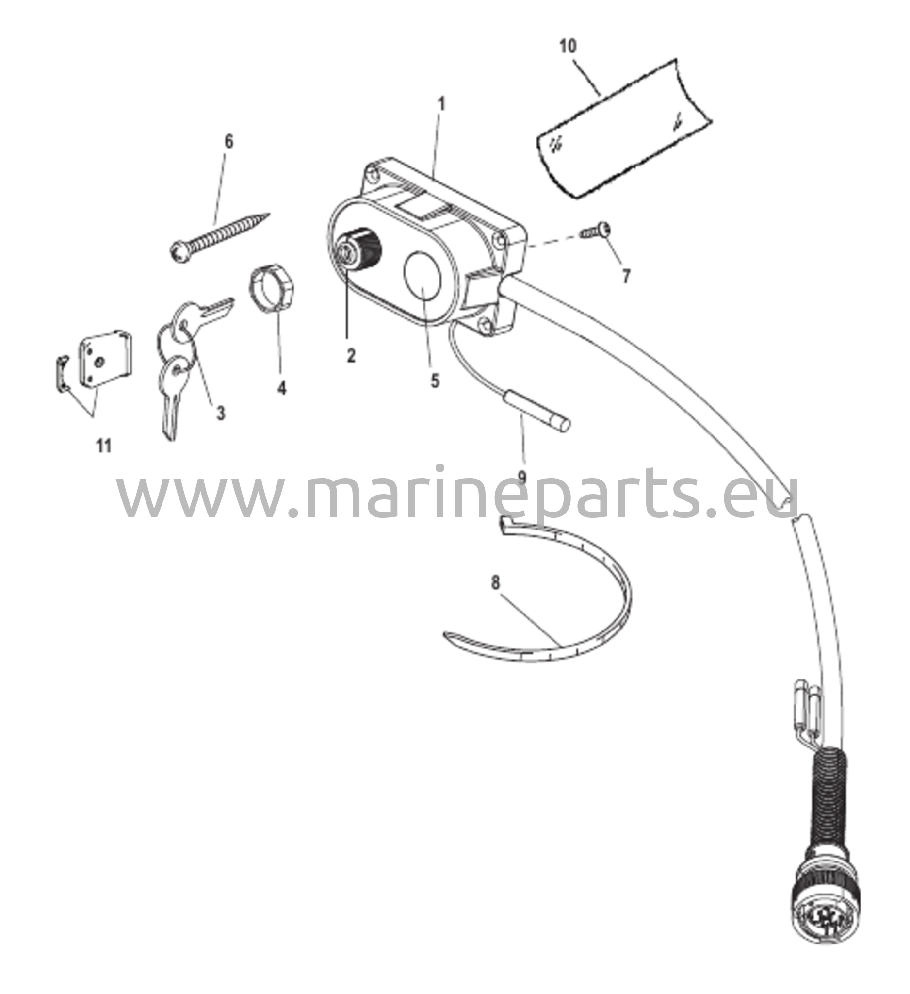Avain-, kuristin- ja torvikompletti 15000A14