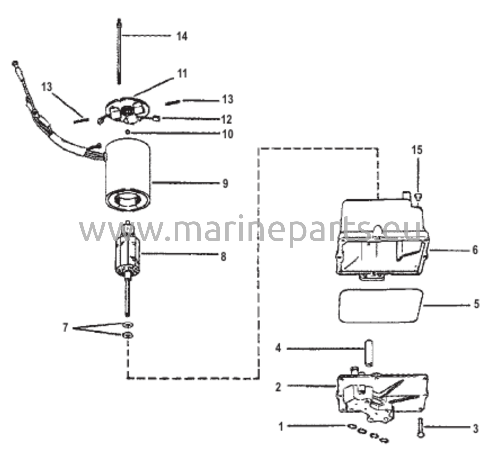 Hydraulipumpun kokoonpano (muovinen säiliö)