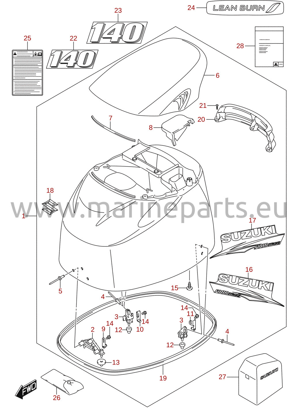Engine cover (DF140)