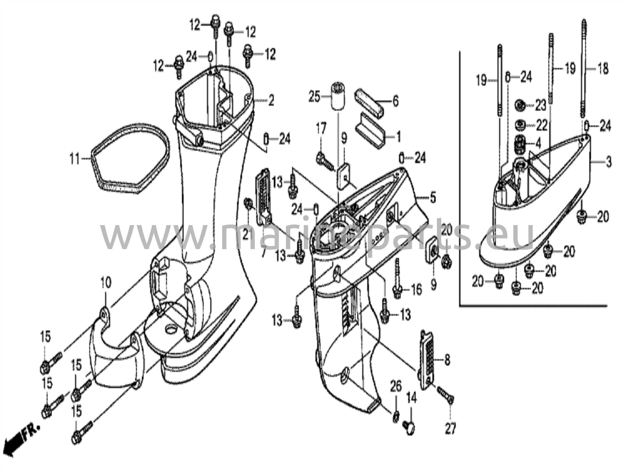 Gear case/extension case