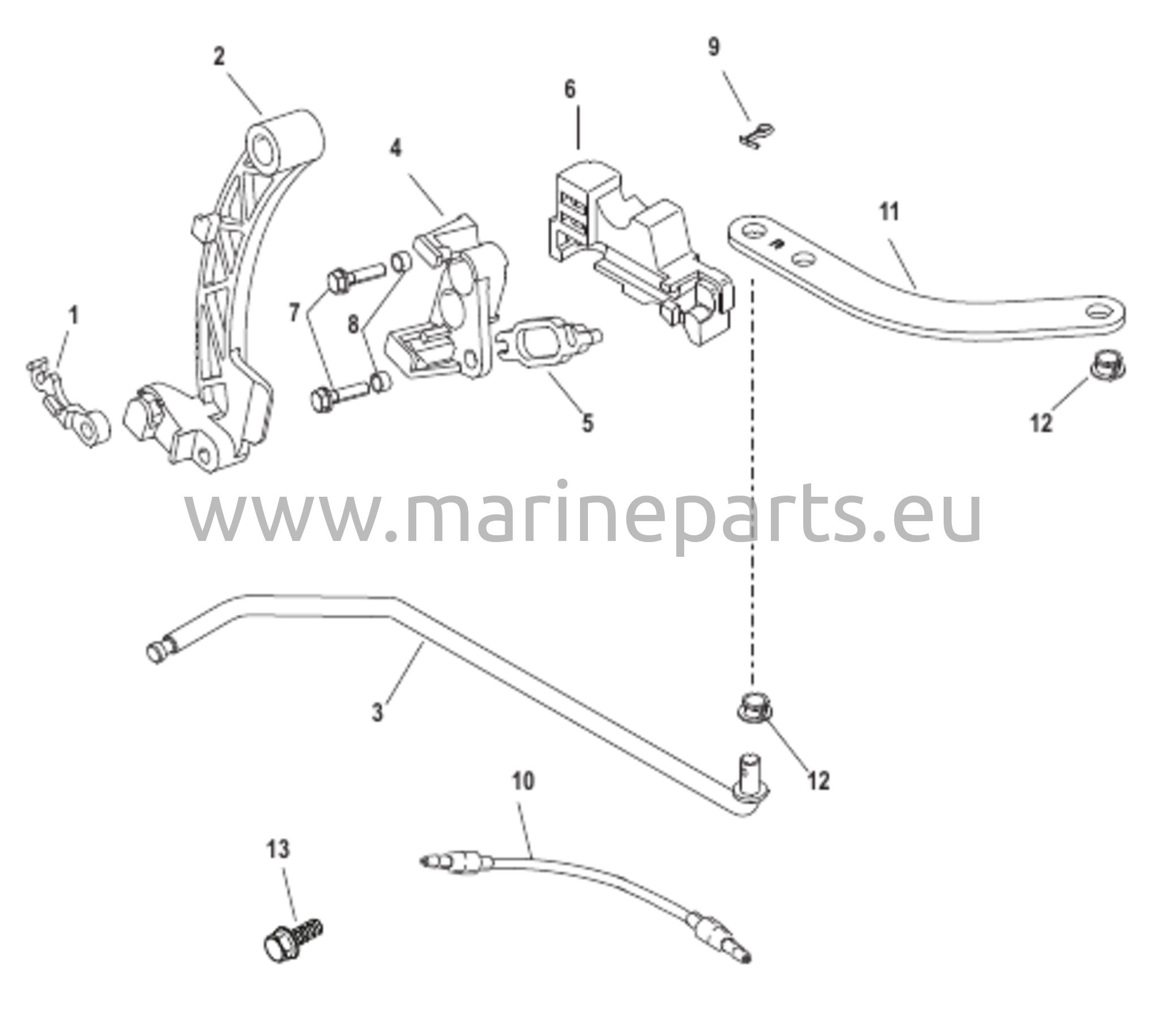 Kiinnityssarja - Kauko-ohjain (40/50/60 hv) 4-tahti