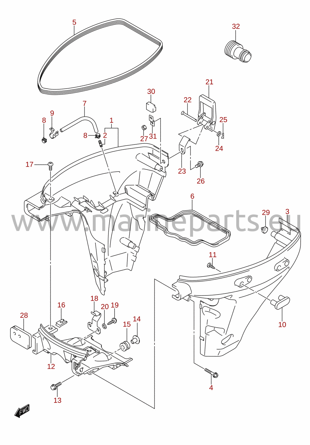 Side cover (DF8AR, DF9.9AR)