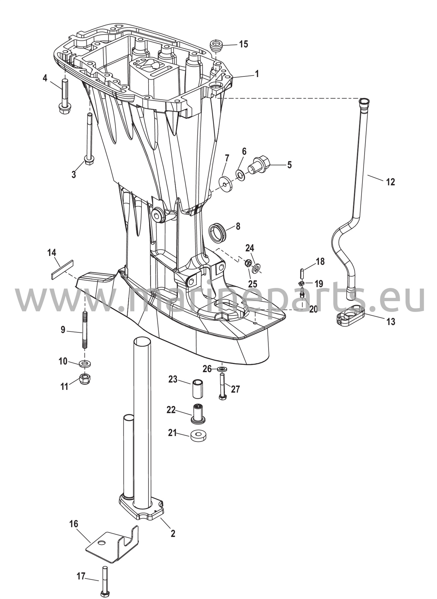 Vetoakselin kotelo (pitkä)