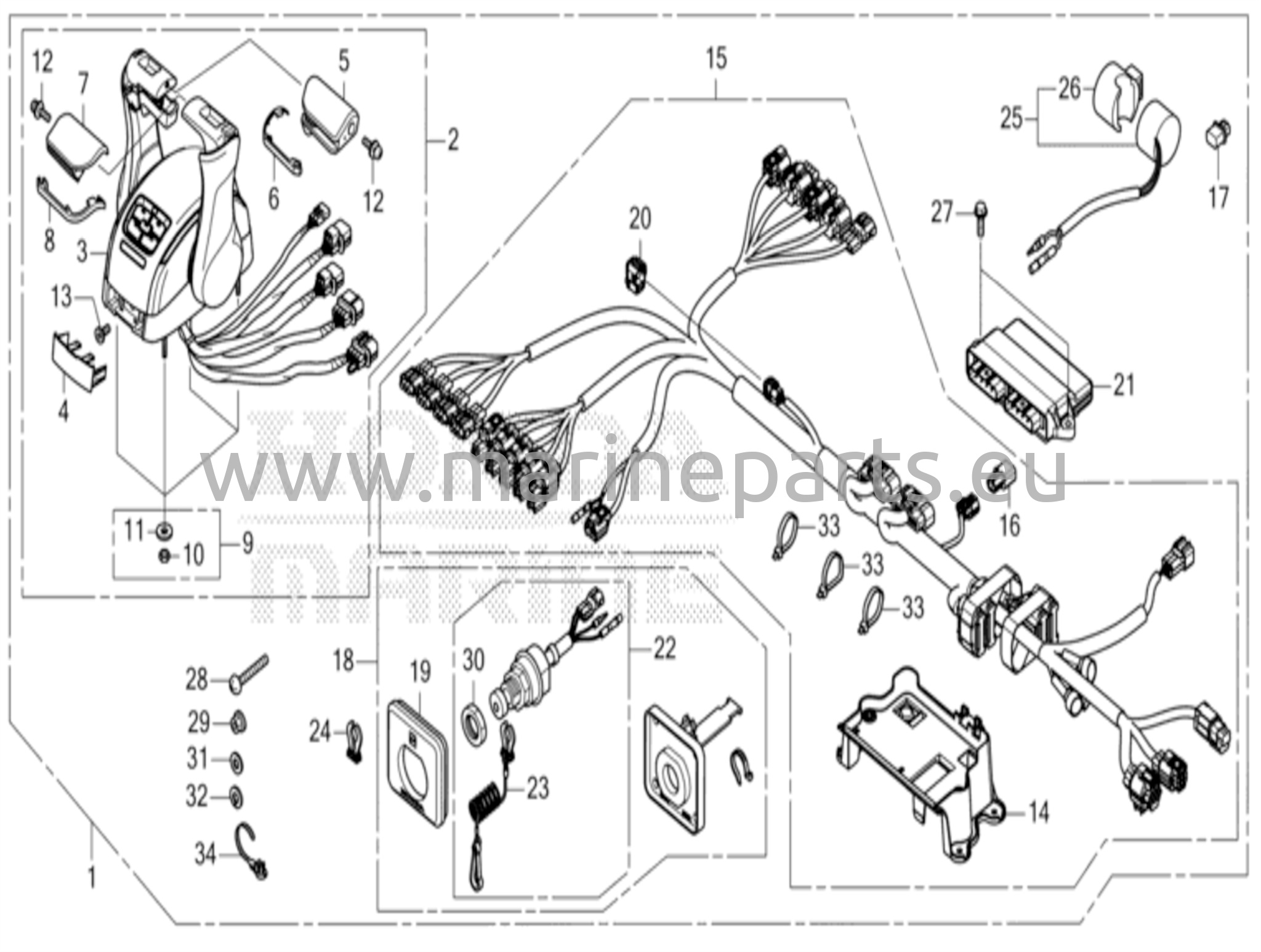 Kaukosäädin (yläkiinnitteinen kaksoistyyppi) (toinen)