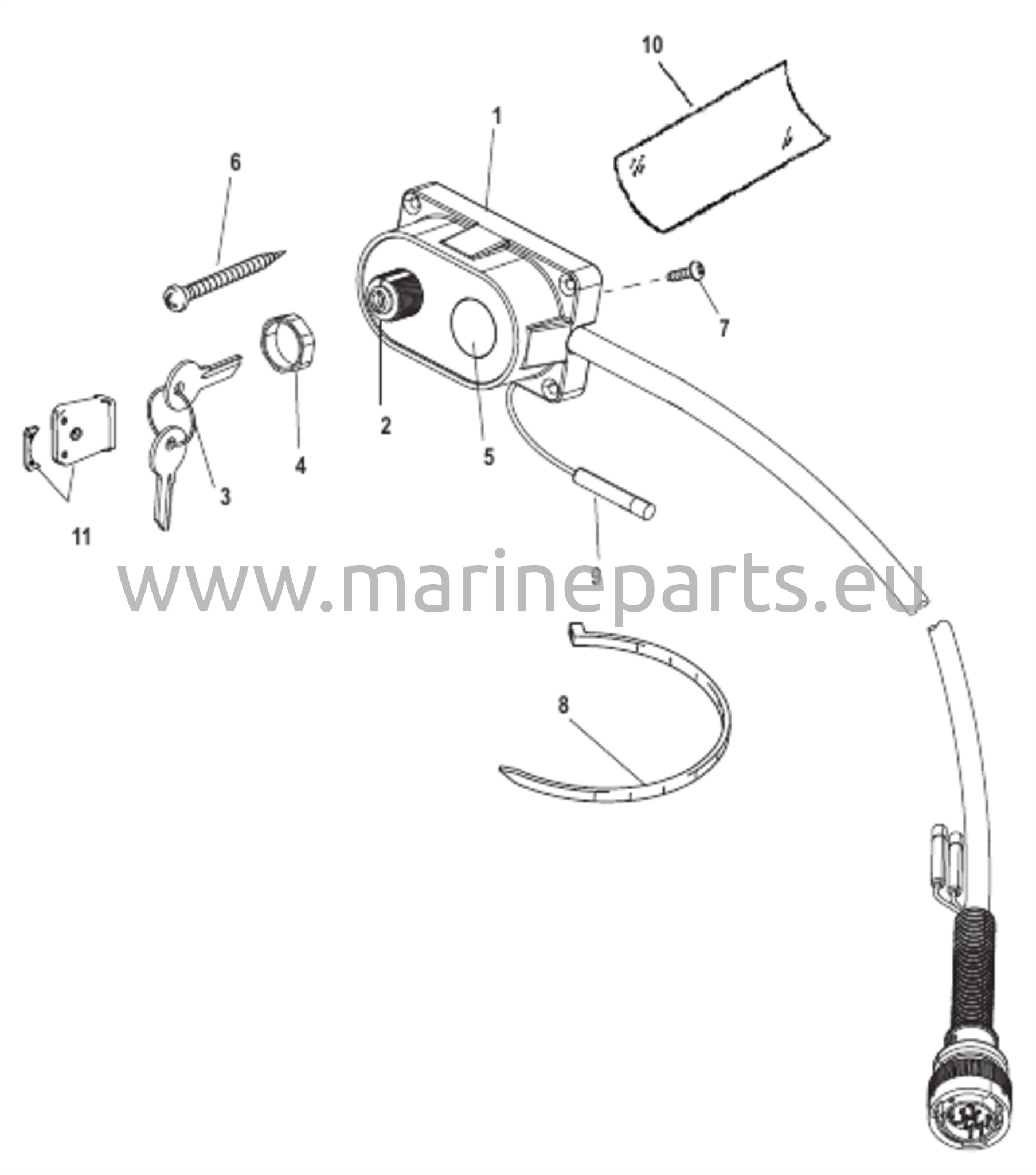 Avain, kuristin ja torvikomponenttisarja 15000A14
